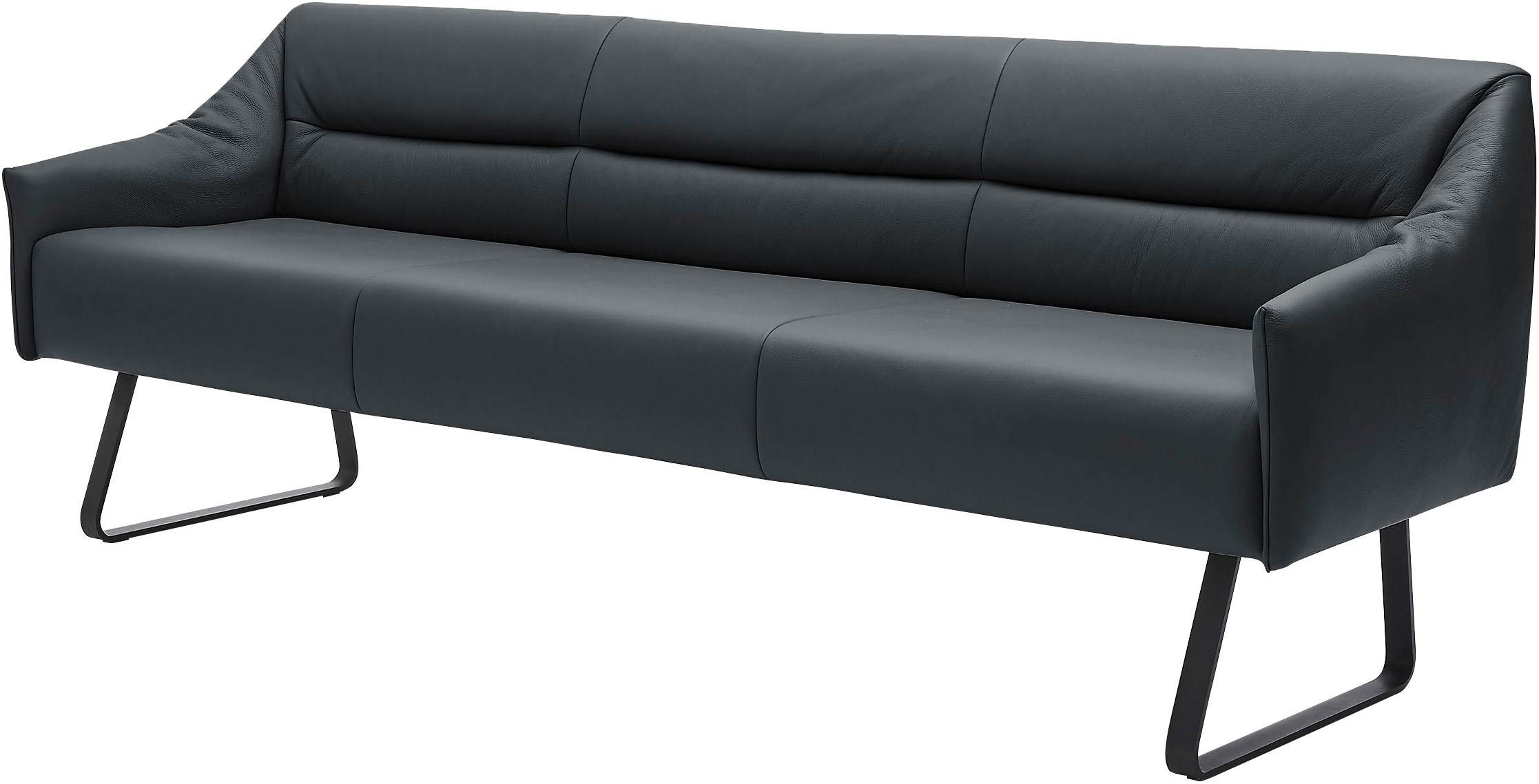 Musterring Essbank »JustB! SP500«, (1 St.), Metallkufe schwarz, verschiedene Farben, Breite 220 oder 250 cm
