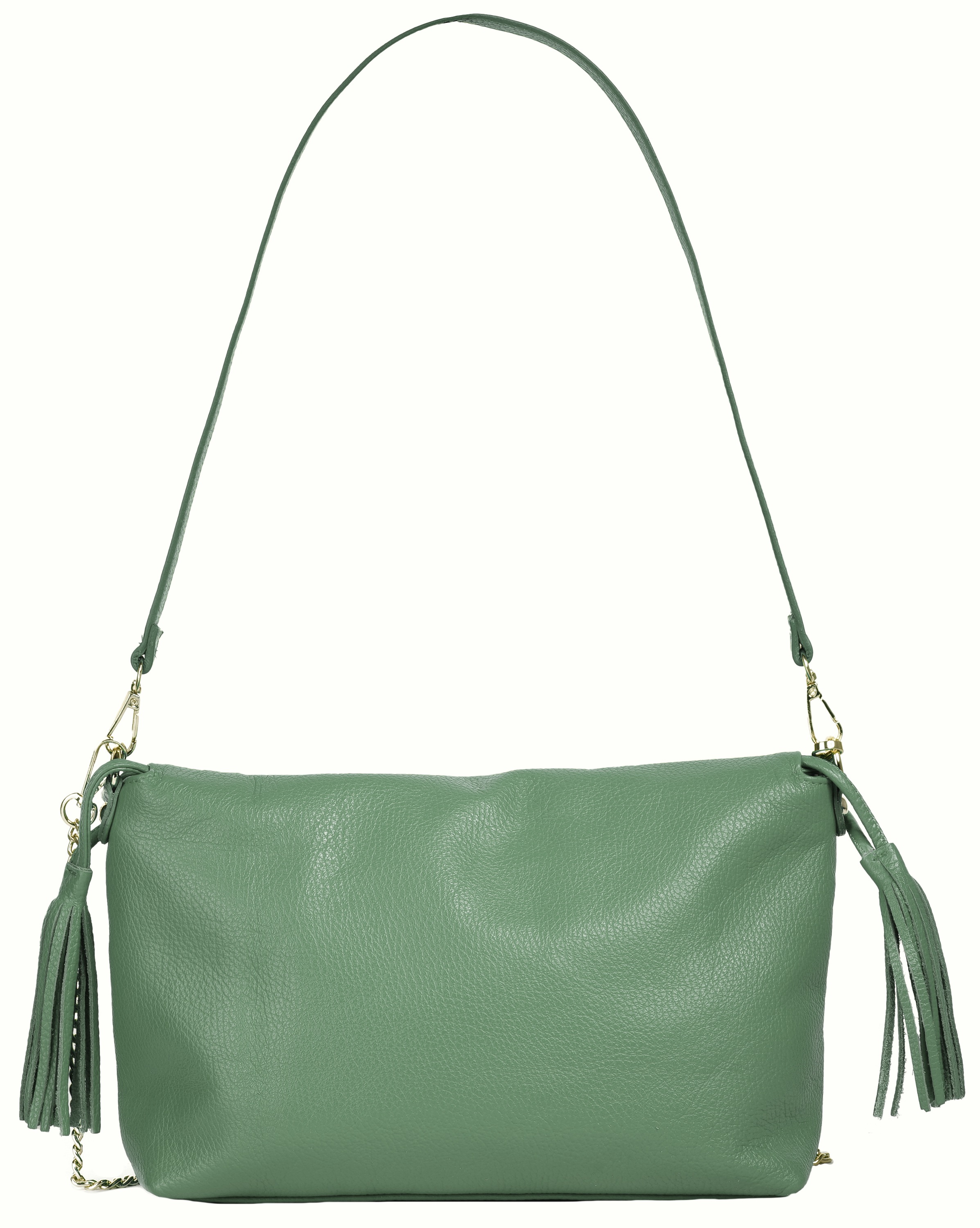 Samantha Look Shoulder Bag Green Leather One Size 3