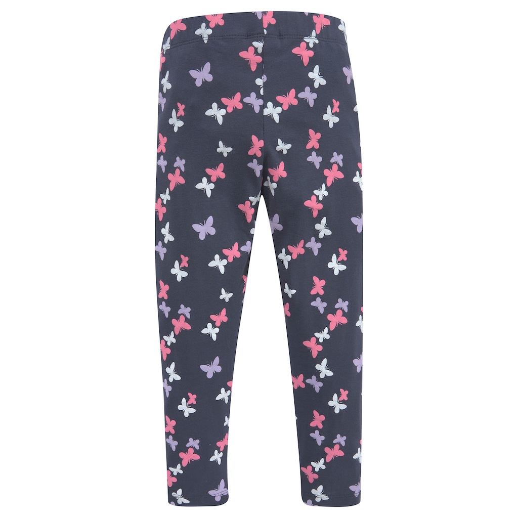 KIDSWORLD Leggings »für kleine Mädchen«, (Packung, 3 tlg., 3er-Pack), mit unterschiedlichen Mustern und Farben