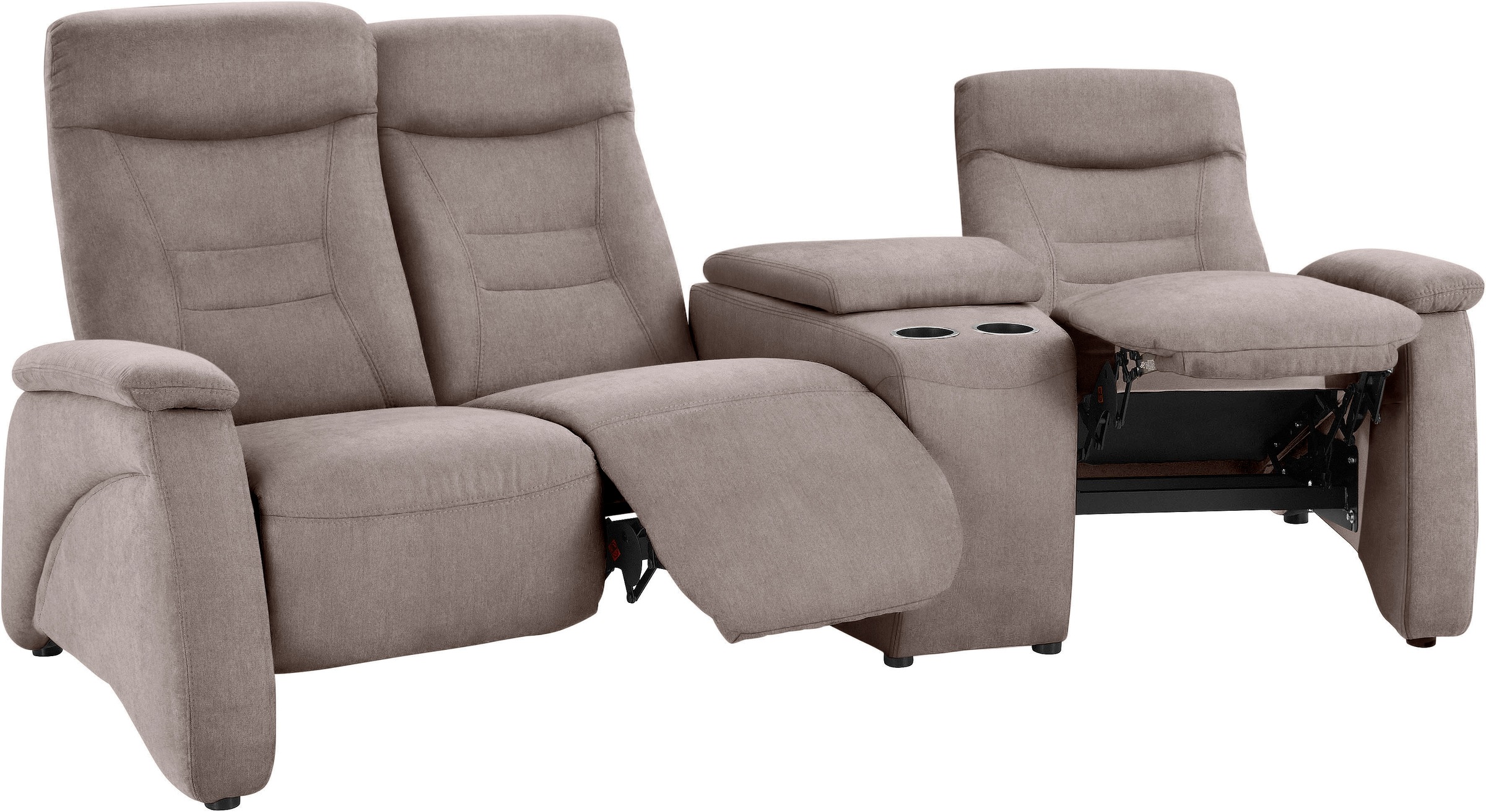 Thumbnail - exxpo - sofa fashion 3-Sitzer "Ascoli, Kinosofa mit hohem Sitzkomfort, bequeme Armlehnen" inkl. Relaxfunktion, Ablage un...