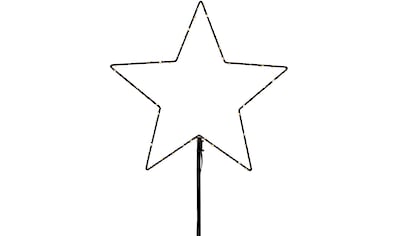 LED Stern »Weihnachtsdeko, Metallstecker Stern, Höhe inkl. Erdspieß 74/80/83 cm«, 150...