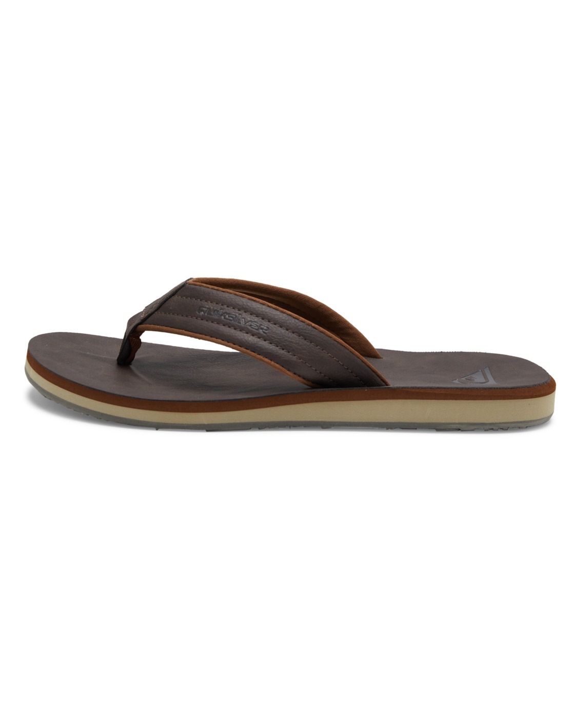 Tongs Quiksilver CARVER NUBUCK M SNDL CTK1 Marron 39,40 hommes 2