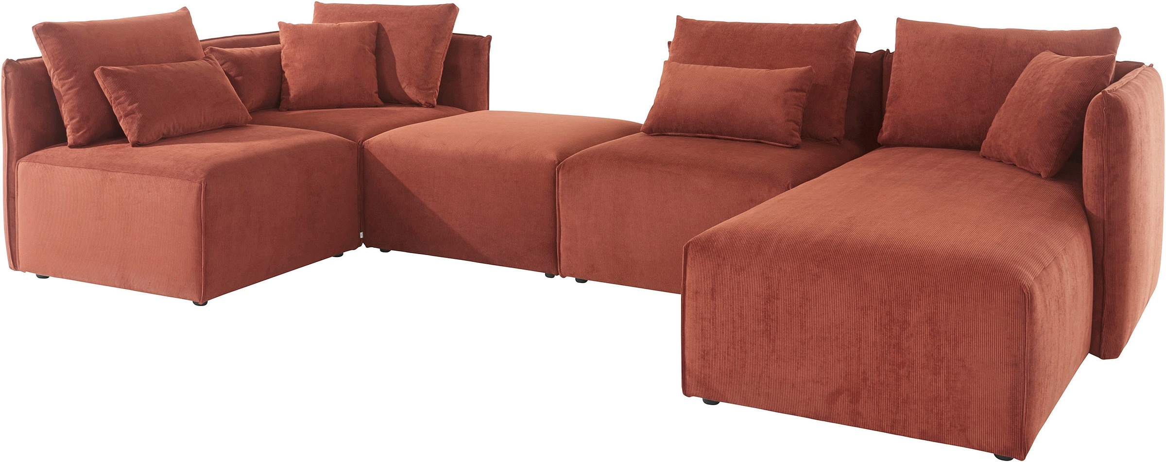 OTTO home Wohnlandschaft "Nöre U-Form" 5 Teile, in vielen Bezugsqualitäten günstig online kaufen