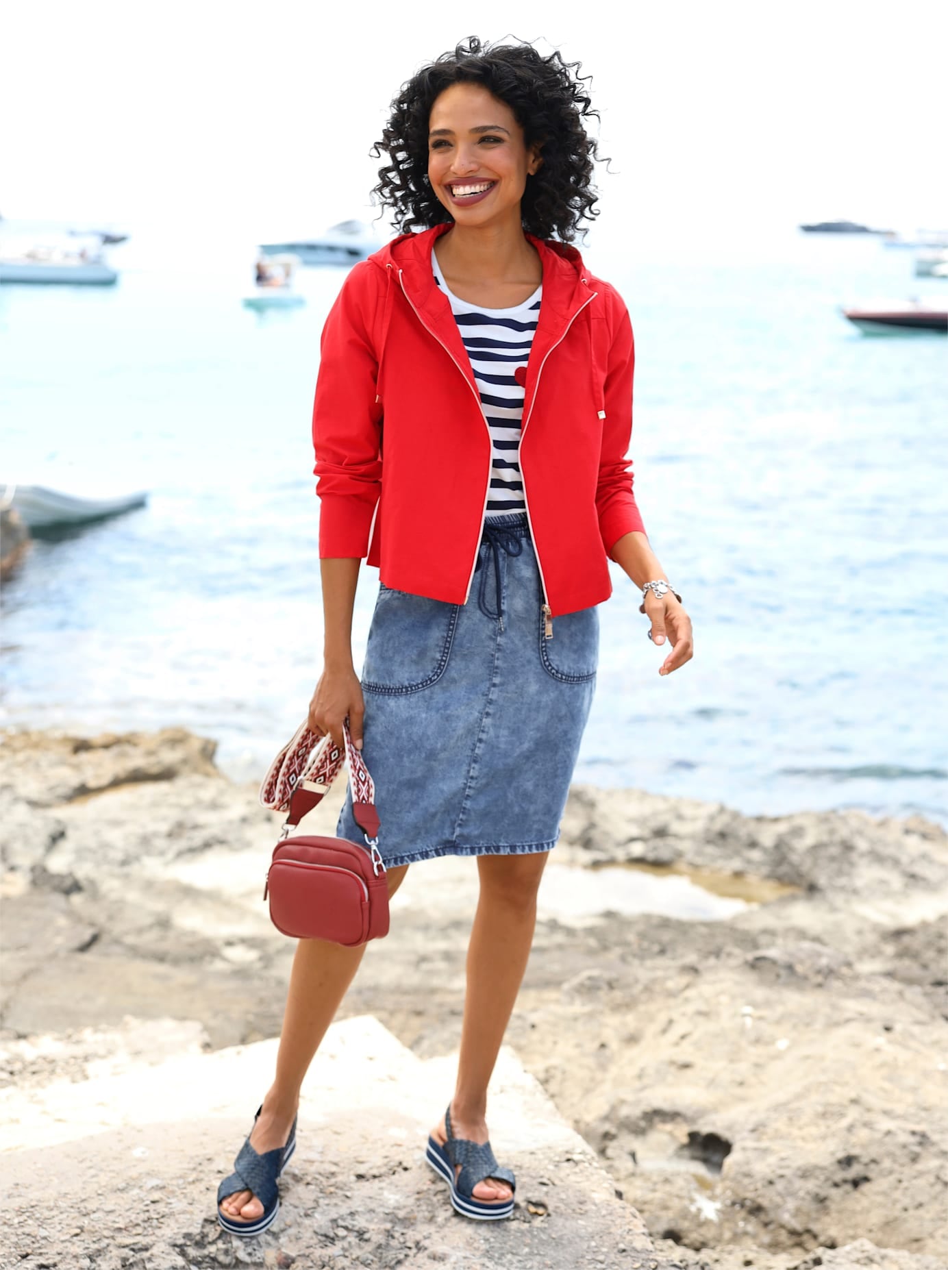 heine Langjacke mit Kapuze günstig online kaufen