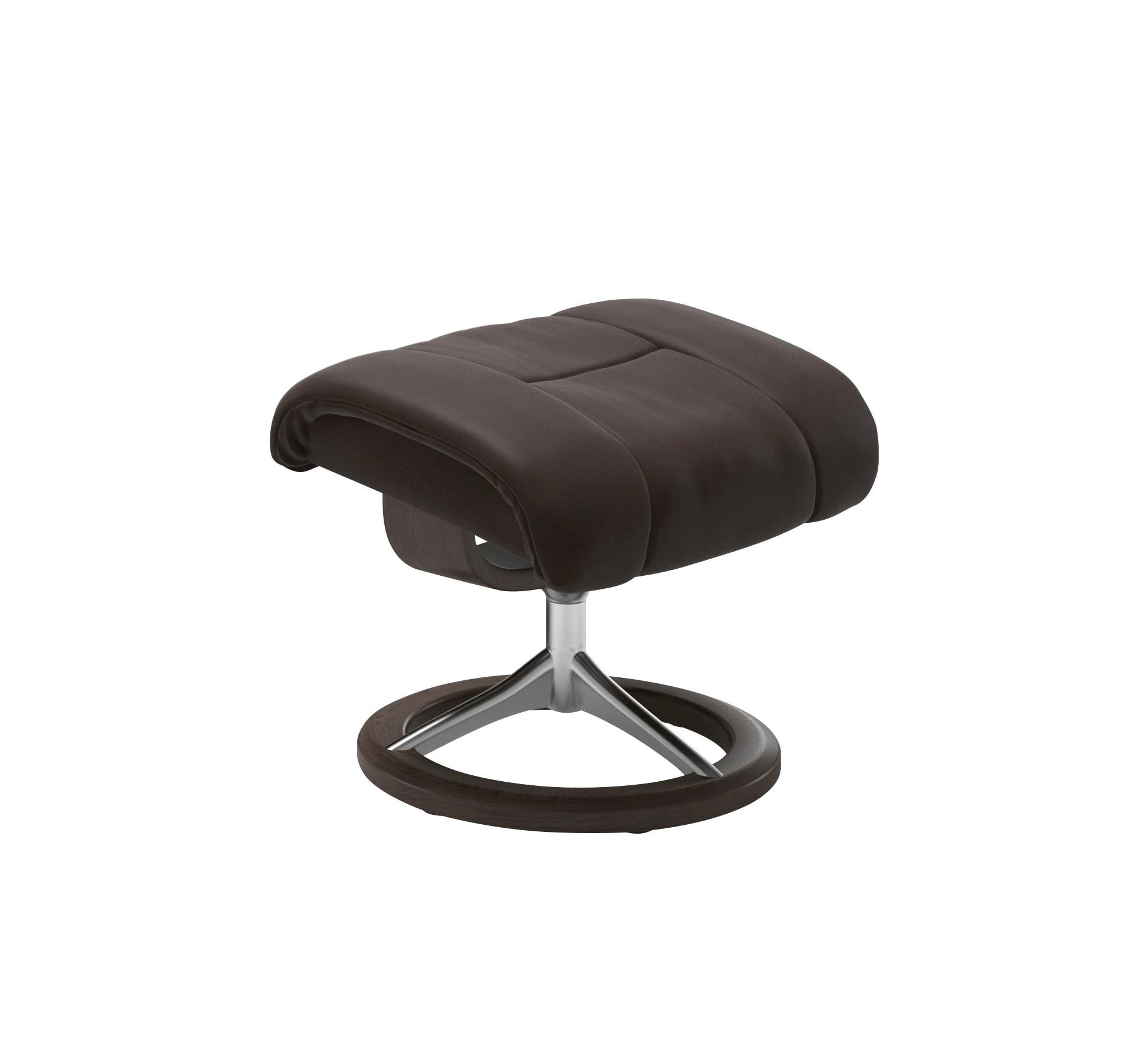 Thumbnail - Stressless Relaxsessel "Reno" Set, Relaxsessel mit Hocker, mit Hocker, mit Signature Base, Größe S, M & L, Gestell Wenge