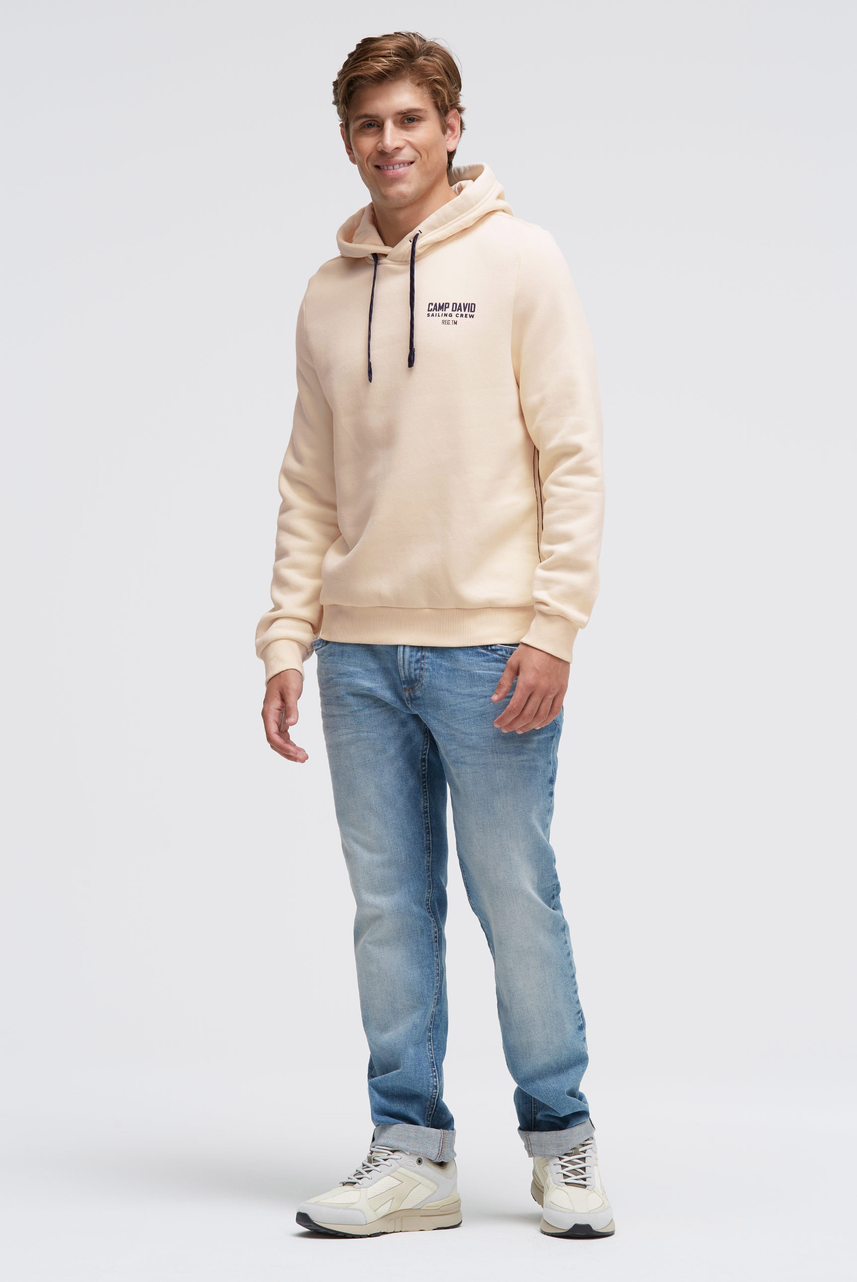 CAMP DAVID Kapuzensweatshirt , mit reflektierenden Details
