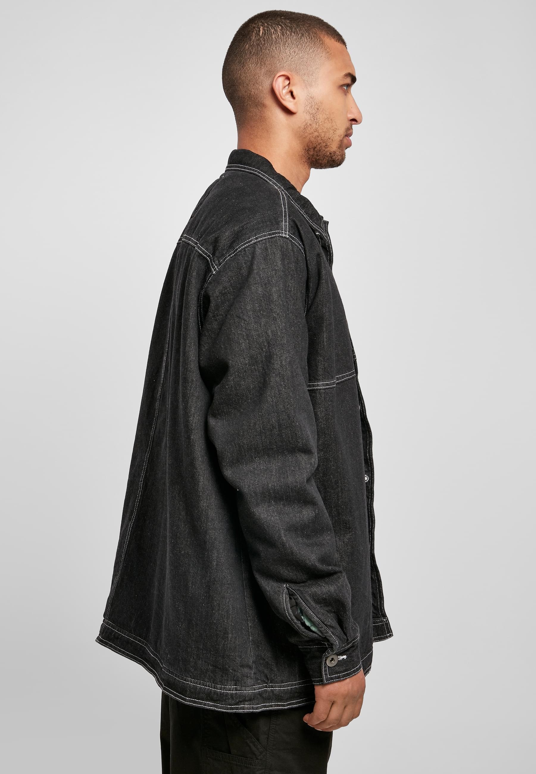 URBAN CLASSICS Allwetterjacke »Urban Classics Herren Oversized Trucker Jacket«, (1 St.), ohne Kapuze