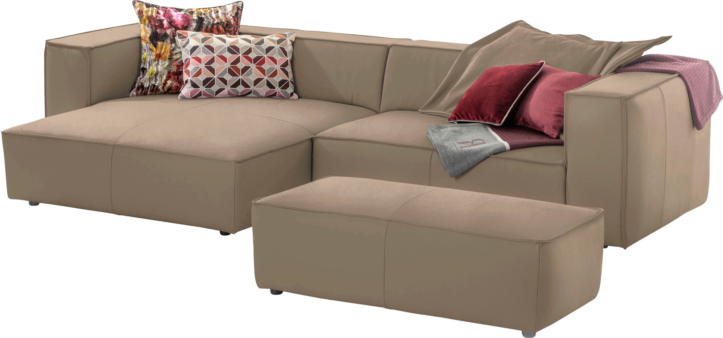 W.SCHILLIG Ecksofa "around-the-block, modern und elegant, bequem, L-Form", günstig online kaufen