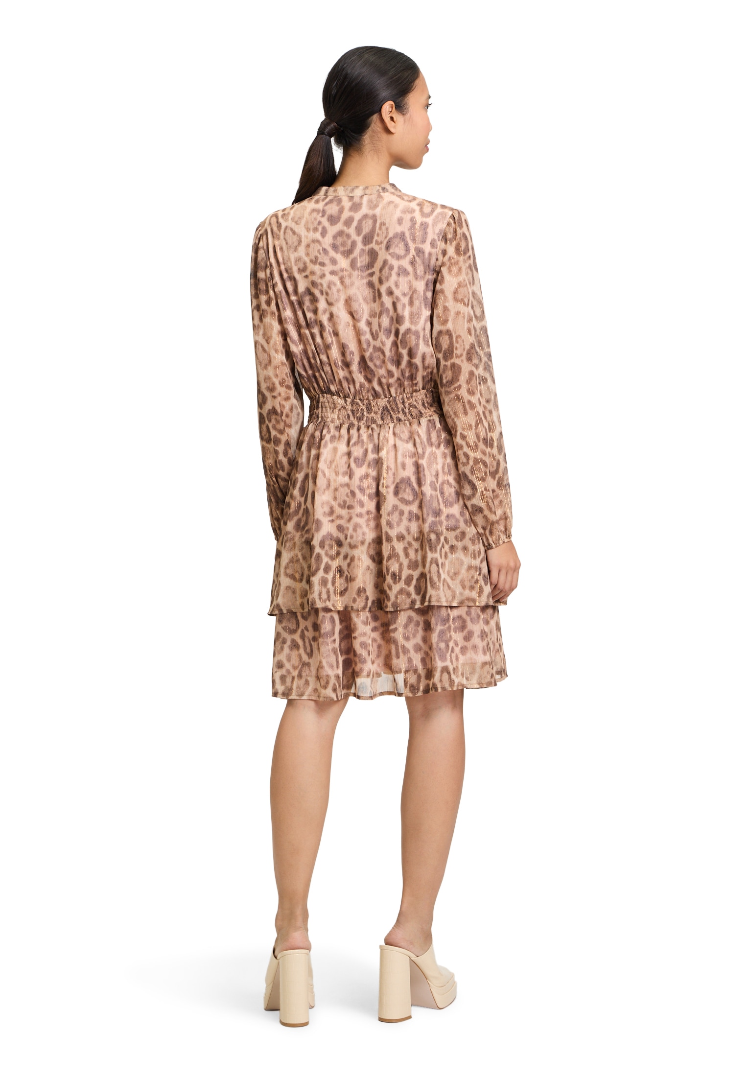 Cartoon Chiffonkleid »Cartoon Chiffonkleid mit Stufen«, Muster