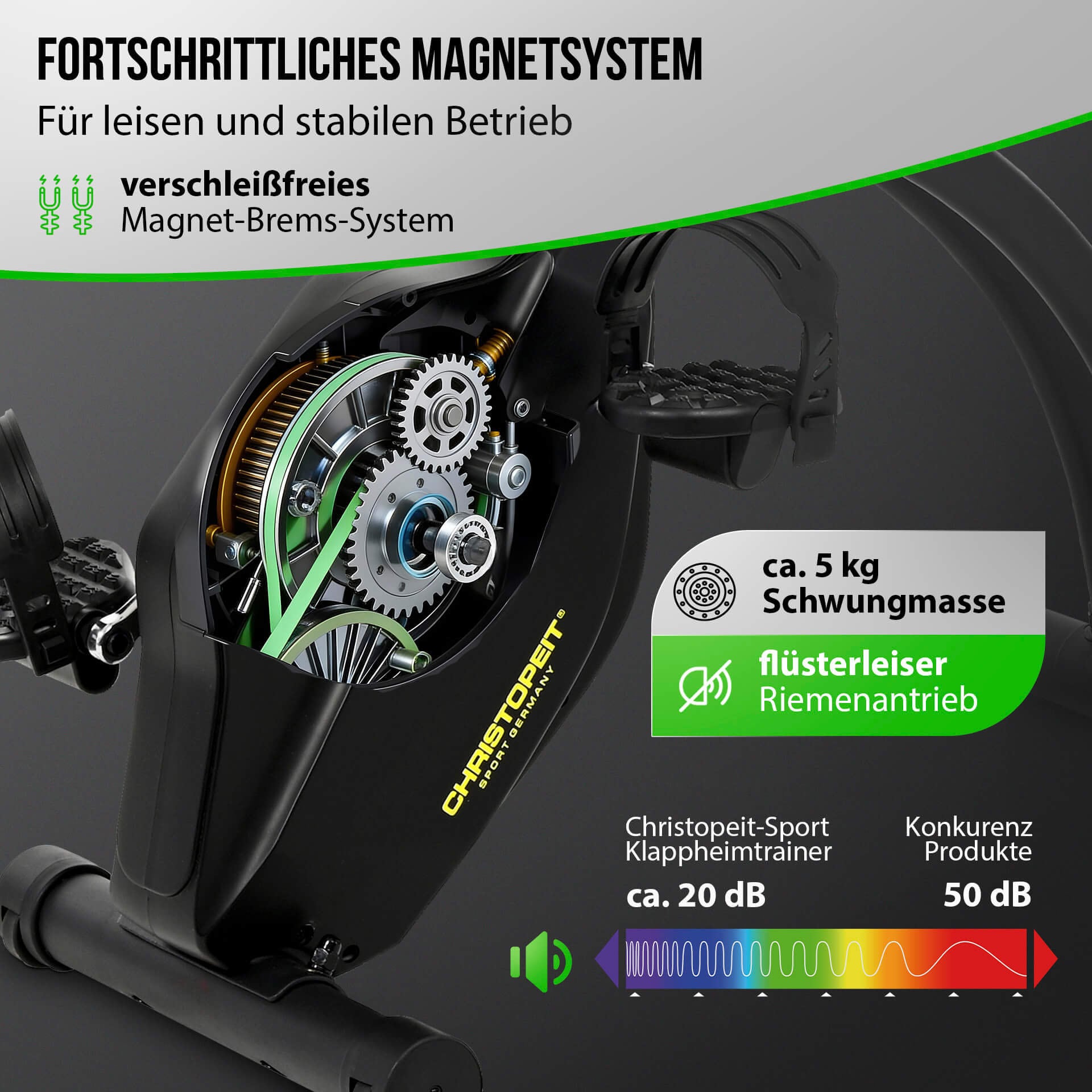 Christopeit Sport® Heimtrainer »S-Bike Velo Fit« 120 kg max. Benutzergewicht, Fahrrad, 14 Widerstandsstufen