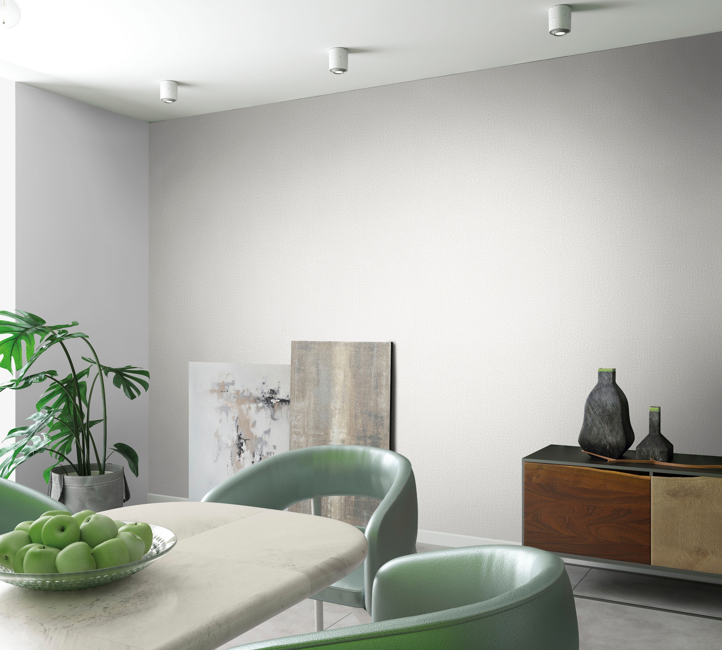 Marburg Vliestapete "Yute" uni texturiert moderne Tapete für Wohnzimmer Schlafzimmer Küche