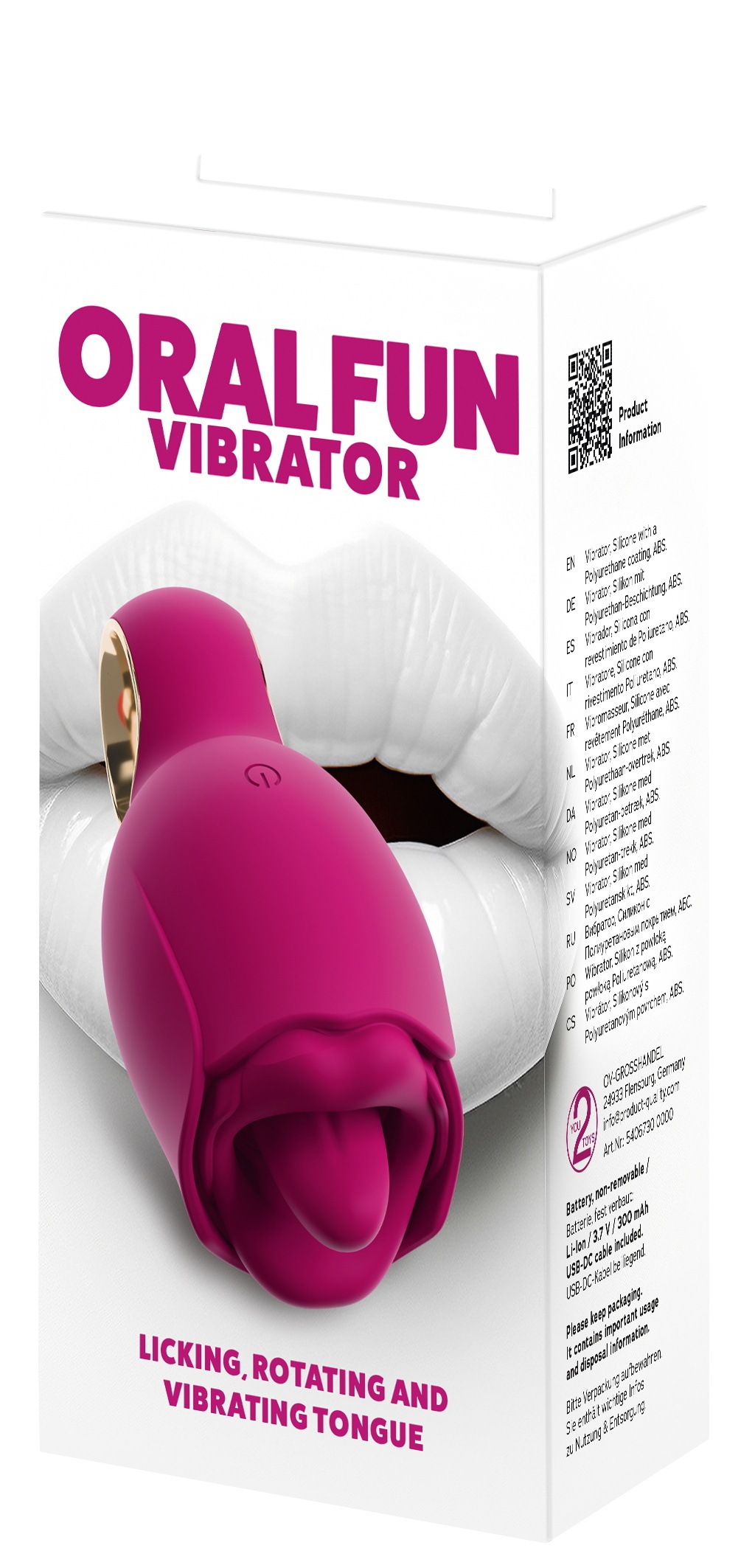 You2Toys Vibrator »Auflegevibrator Oral Fun Licking and Vibrating Tongue«