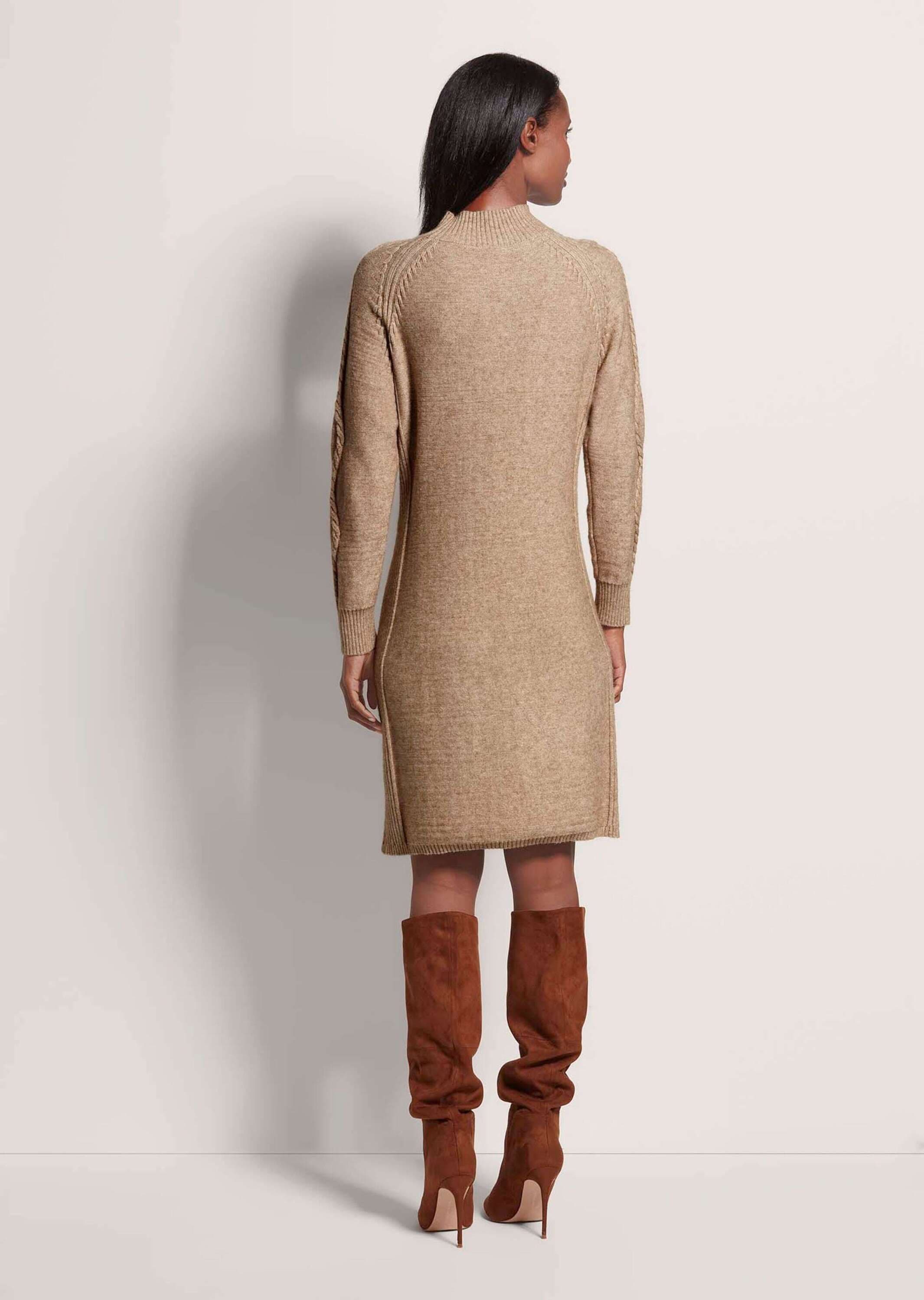 MADELEINE Strickkleid »Strickkleid Strickkleid mit Zopfmuster«