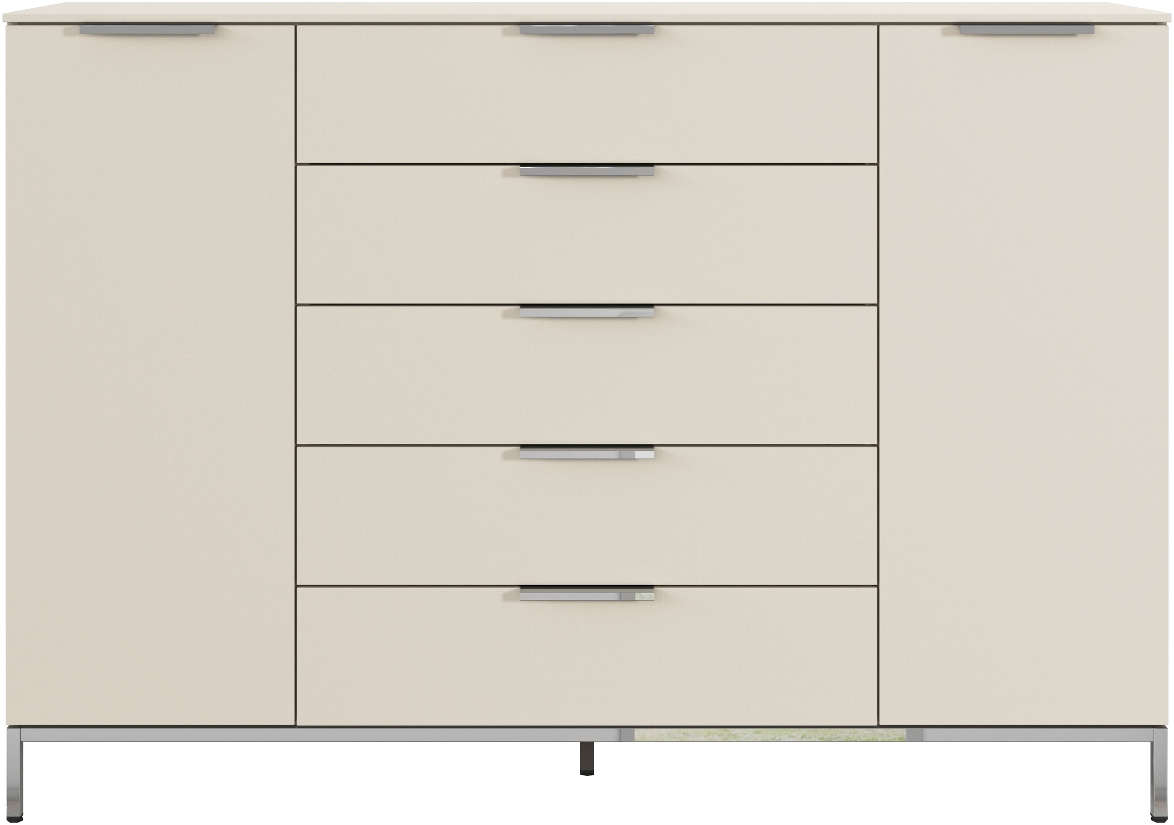 rauch Kombikommode »Kommode Türkommode Sideboard Kombikommode FLIPP«, (Breite 160/180 cm mit 4 Einlegeböden), 2-türig mit 5 Schubladen und Soft-Close-Funktion in zwei Breiten