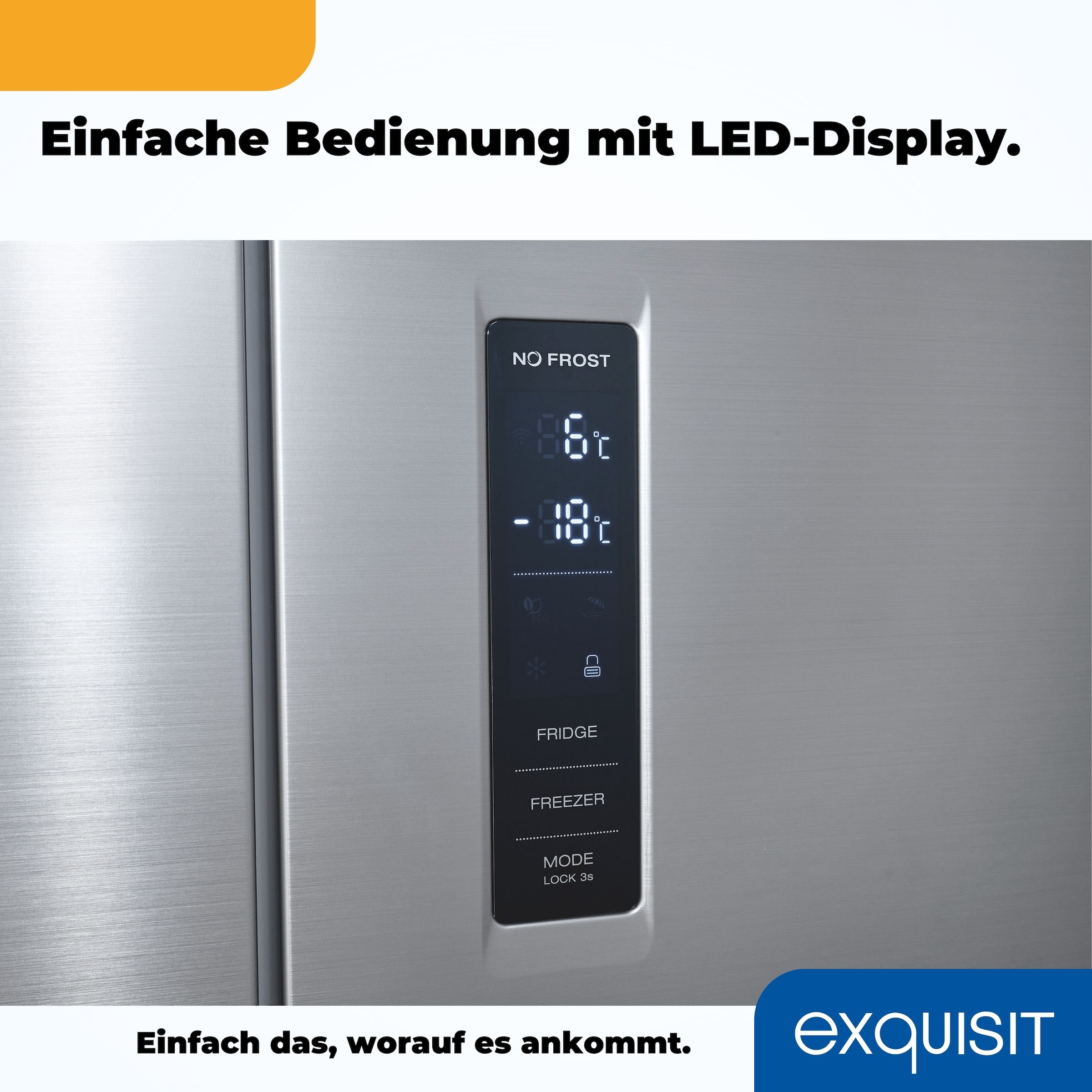 exquisit Multi Door »MD425-150-040C inoxlook«