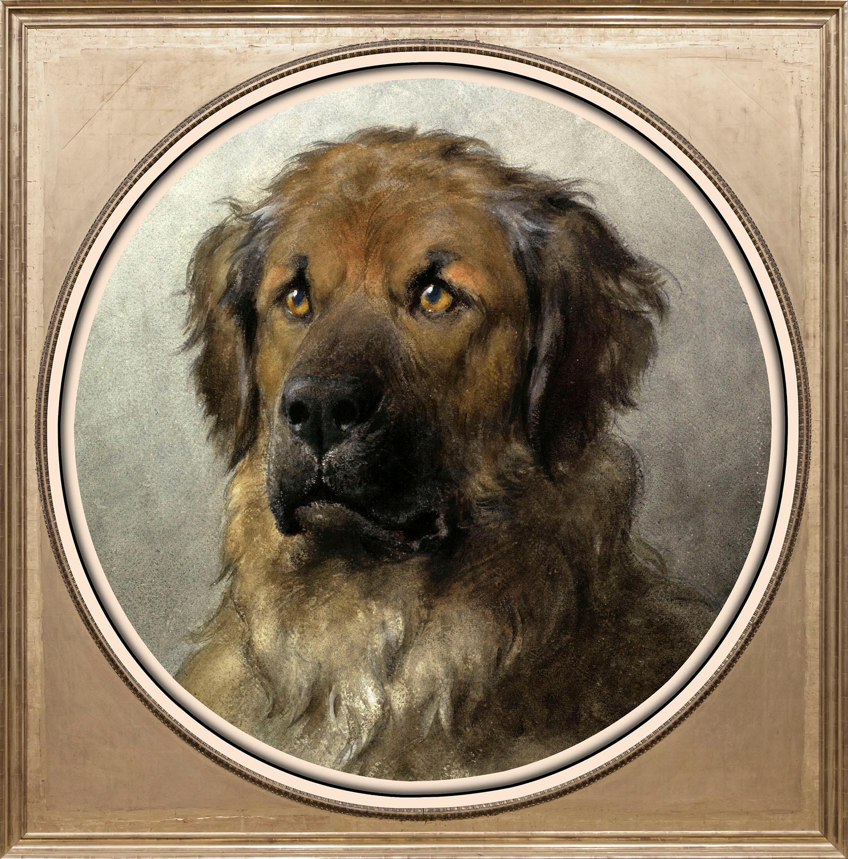 queence Acrylglasbild "Jagdhund" Gemälde Hunde Hundebilder Kunst Tiere Fine Art-Print in Galeriequalität