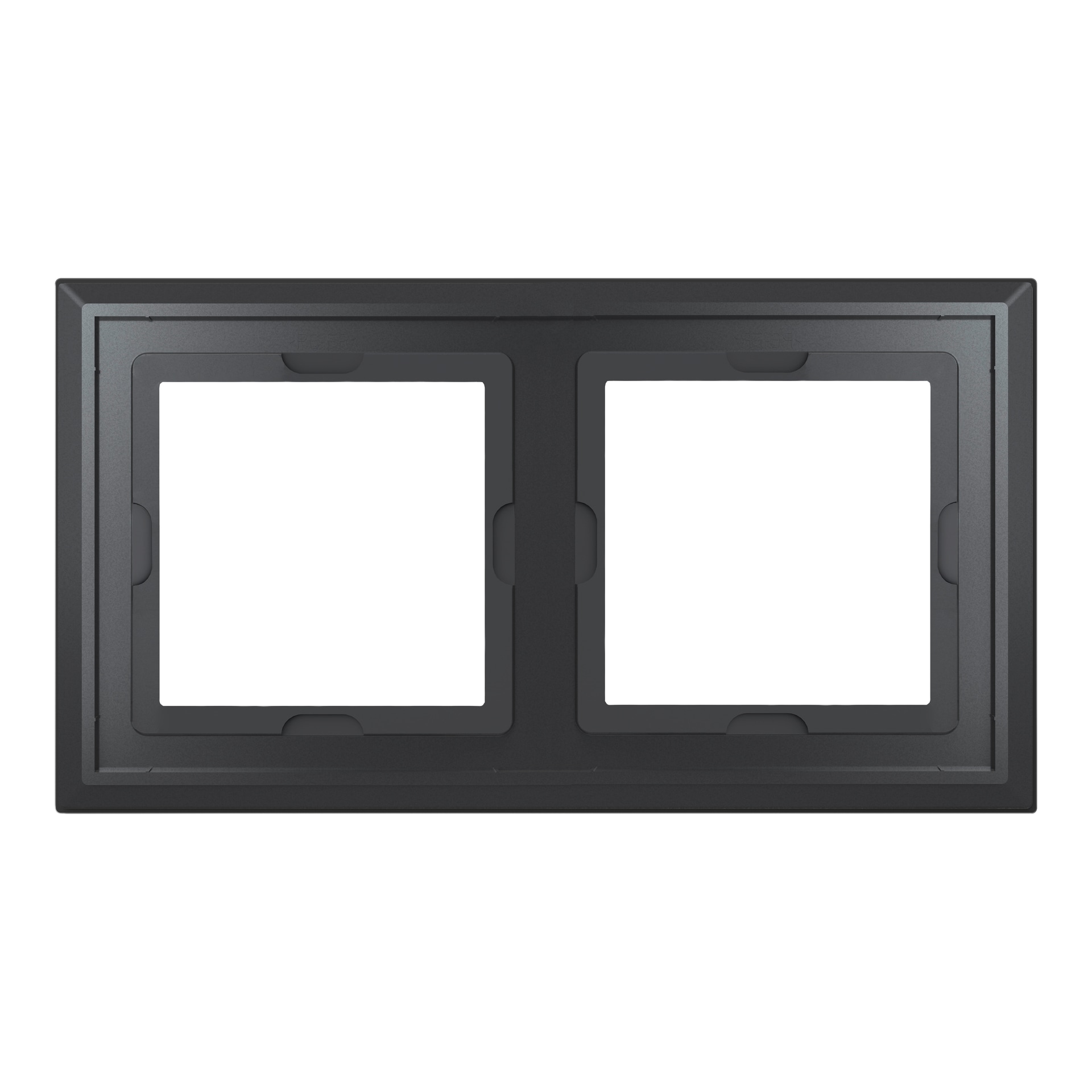 HOMEMATIC IP Smart-Home-Zubehör "Glasrahmen – 2-fach", B:12,5cm H:5cm T:16cm, schwarz, Smart-Home-Stationen