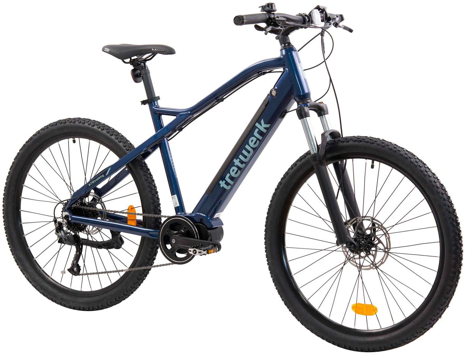 Tretwerk E-Bike "Commander", 9 Gang, Shimano, Altus M2000, Mittelmotor 250 W, Pedelec, Elektrofahrrad für Damen u. Herre