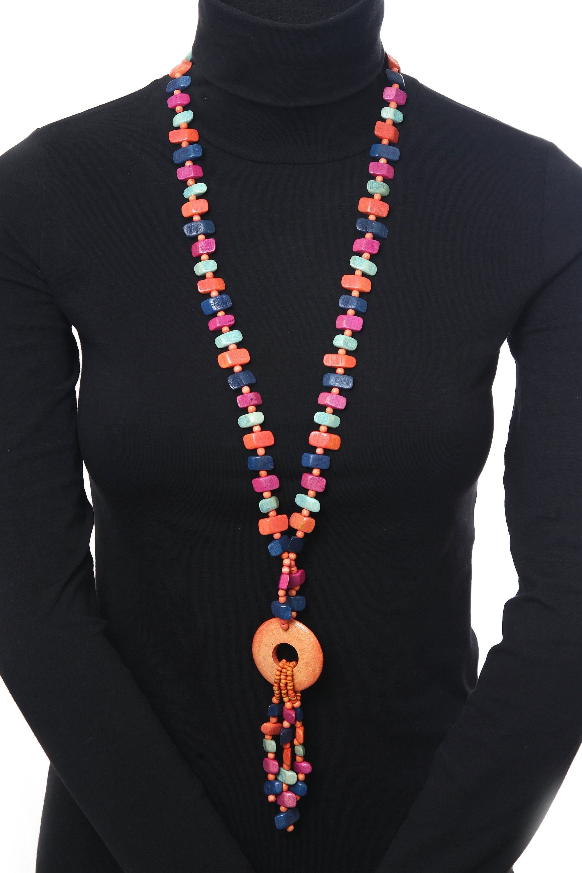 COLLEZIONE ALESSANDRO Lange Kette »Jamie«, mit modischer Quaste