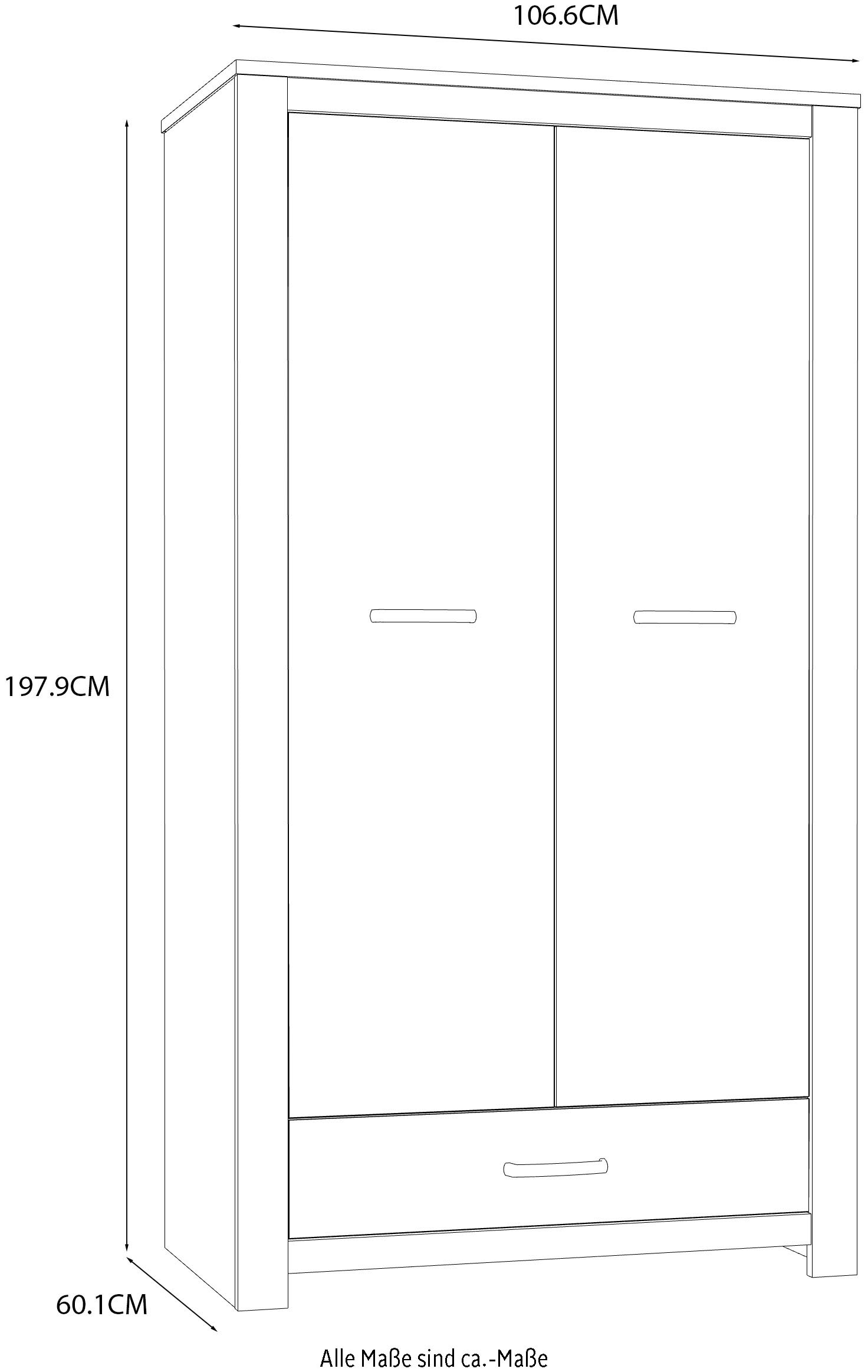 FORTE Mehrzweckschrank »Cayetano«, Büroschrank, Garderobenschrank | BAUR