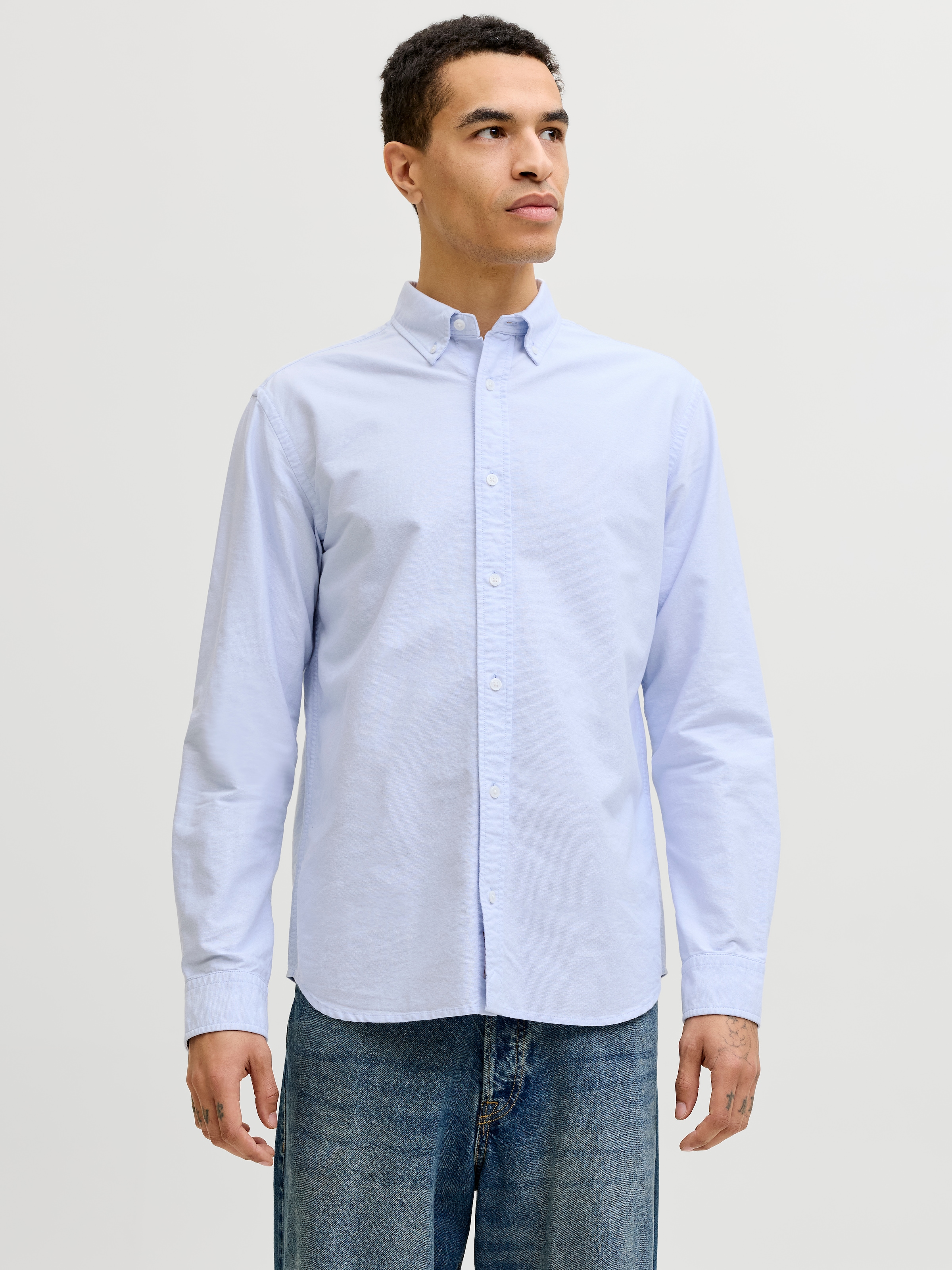 Jack & Jones "JPRBLUHARVEY OXFORD L/S SHIRT SN" Baumwolle, regular fit