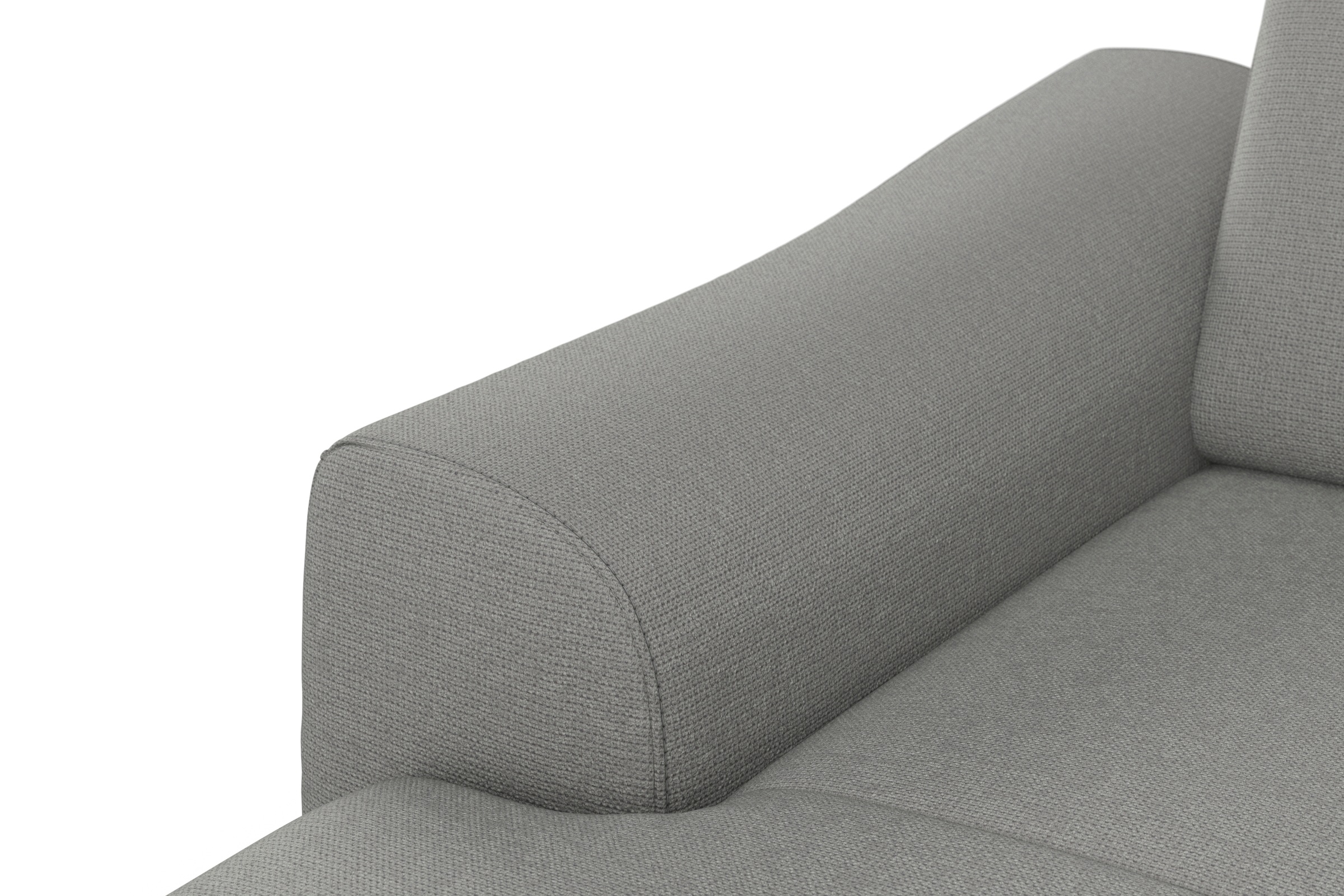 sit&more Wohnlandschaft »Dundee U-Form«, mit Federkern und Edelstahlfüßen, wahlweise mit Kopfteilverstellung