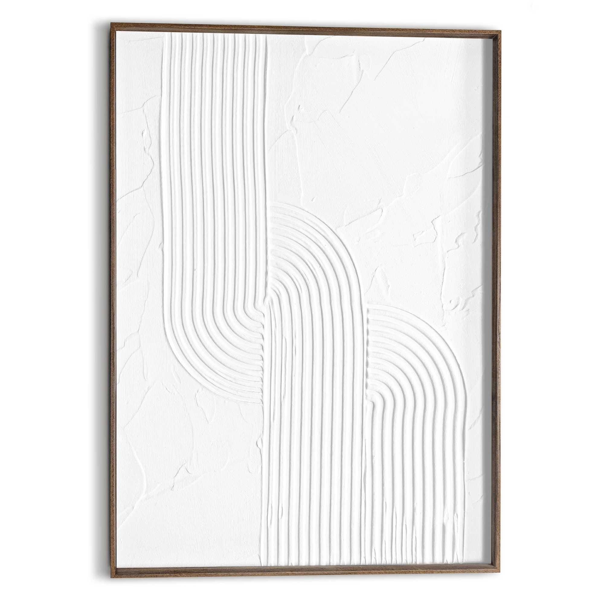 Reinders Wandbild "Reliefmuster", Wohnzimmer - Weiß - MDF - Abstrakt - 50x7 günstig online kaufen