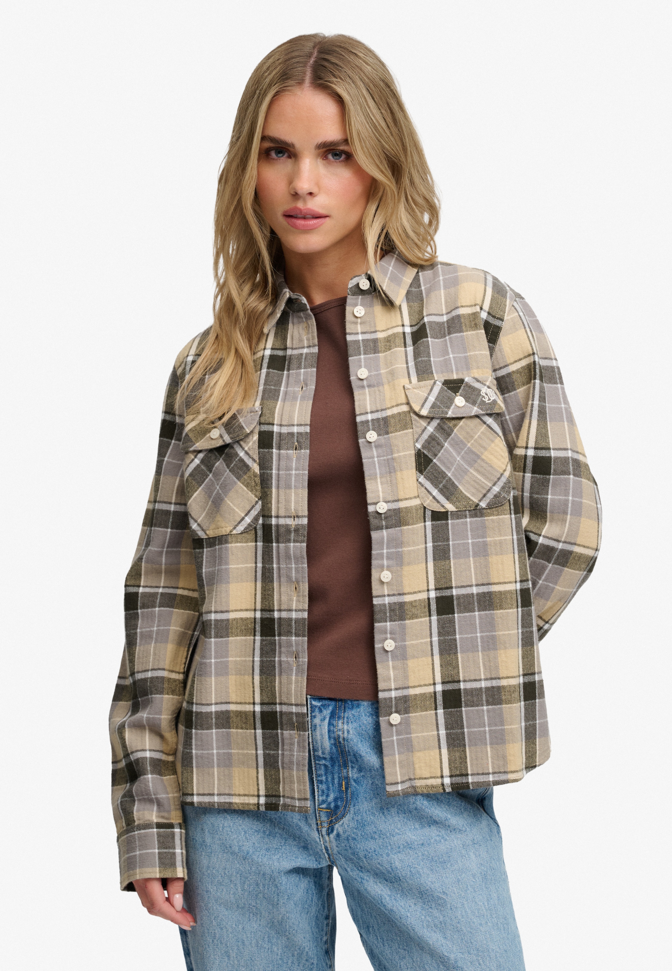 Superdry Karobluse "LUMBERJACK CHECK FLANNEL SHIRT" Baumwolle, relaxed fit, aus weichem Flanell