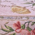 THEKO Teppich »Flomi Sagrini«, rechteckig, 3 mm Höhe, Flachgewebe, Pastell-Farben, Blumen Design, ideal im Wohnzimmer & Schlafzimmer