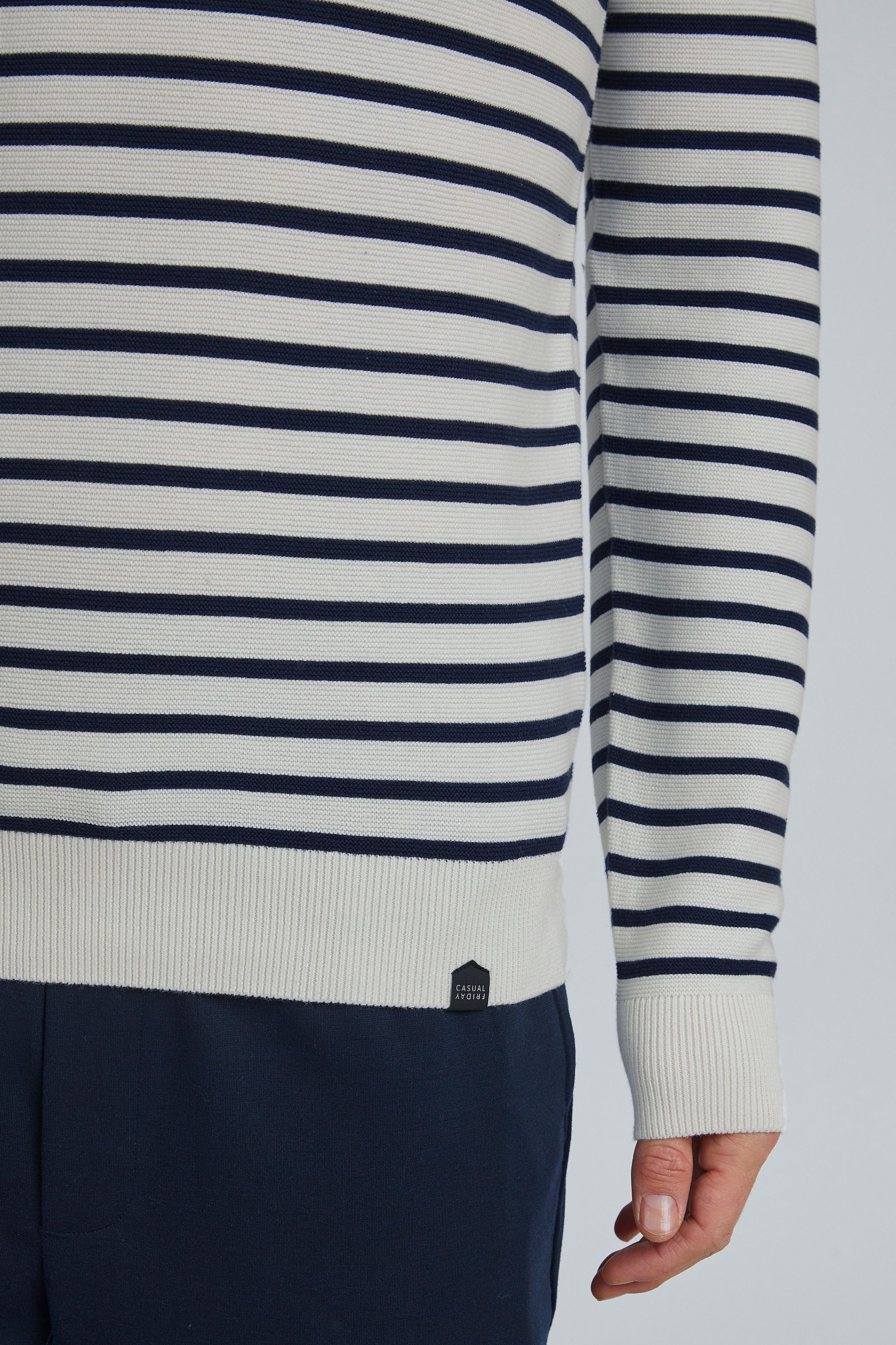 Casual Friday Strickfleece-Pullover »Strickpullover CFKarlo«