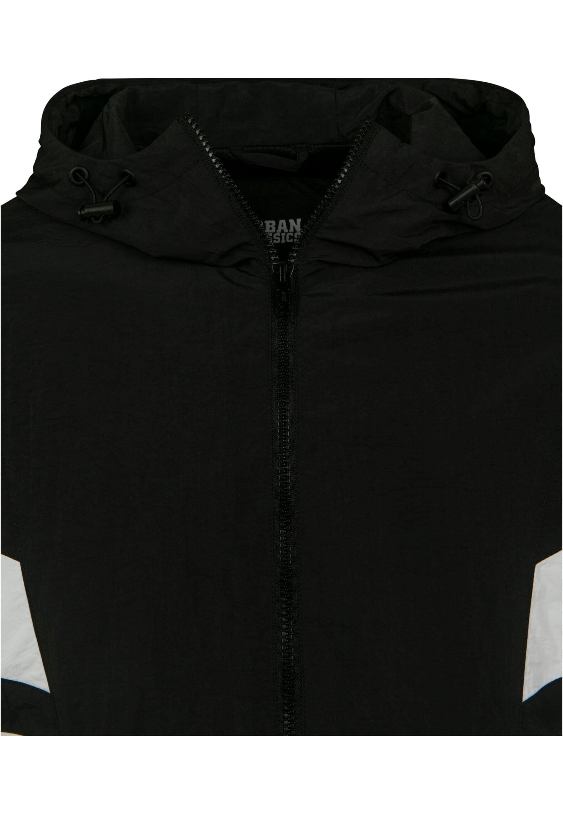 URBAN CLASSICS Allwetterjacke »Urban Classics Herren Crinkle Panel Track Jacket«, (1 St.), mit Kapuze