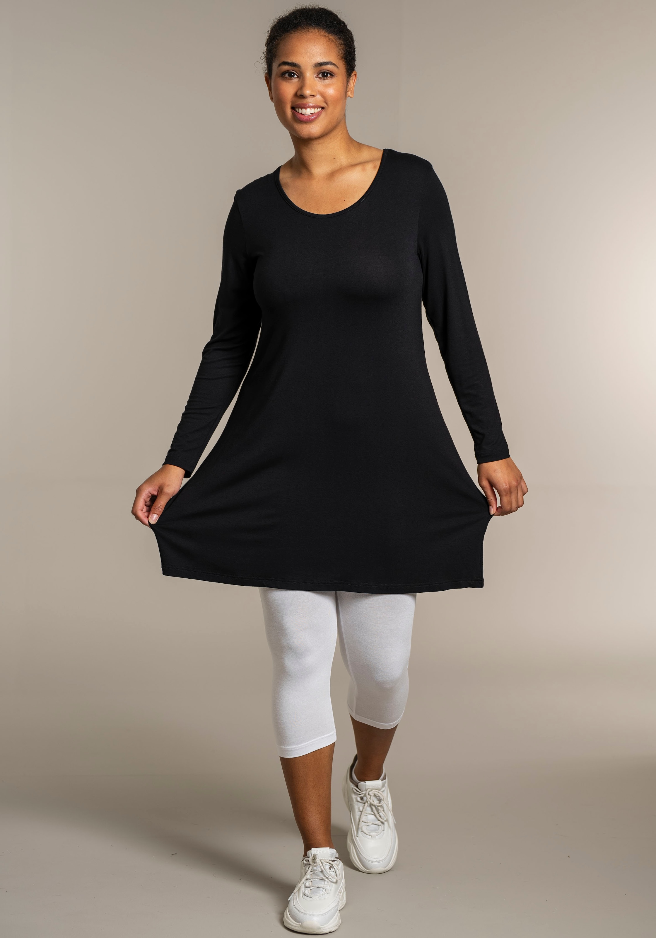 SANDGAARD Longshirt, in Unifarbe