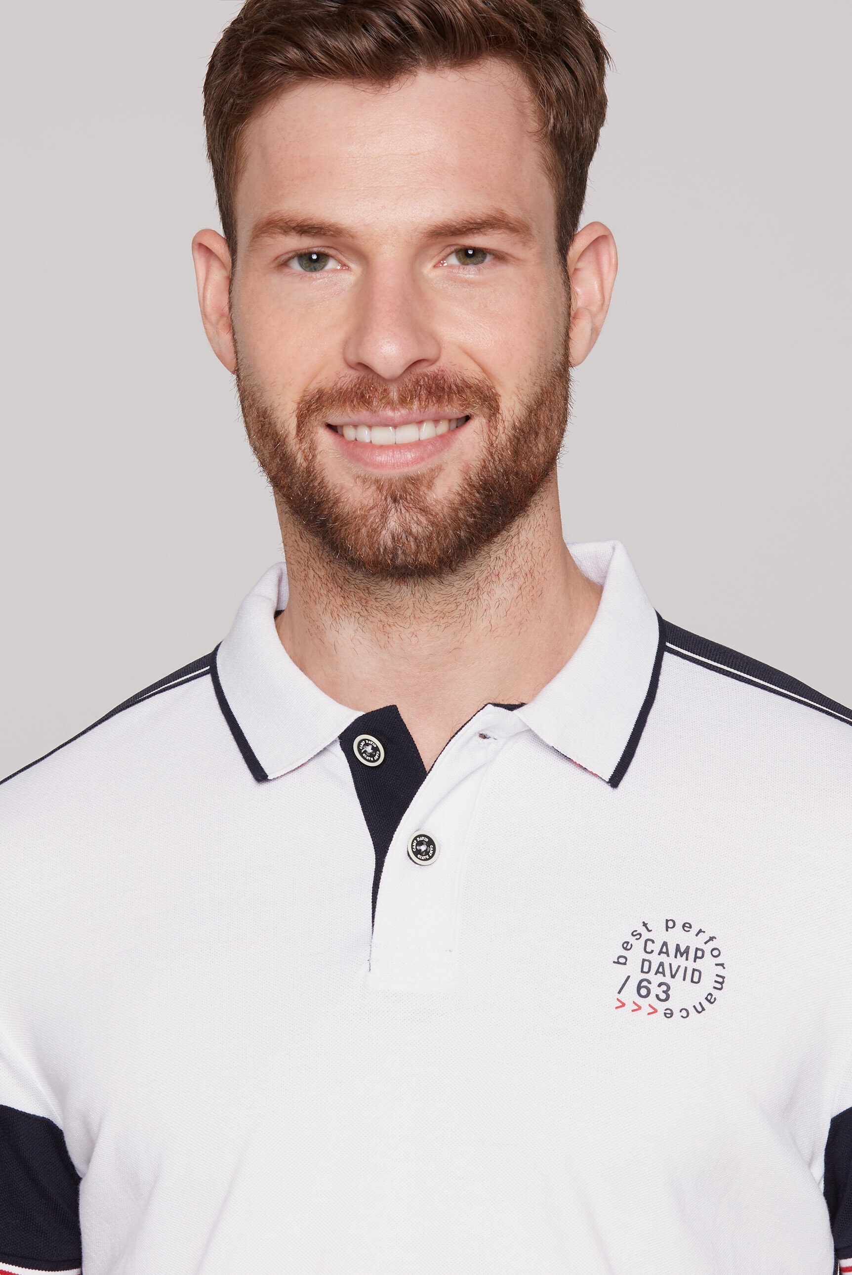 CAMP DAVID Poloshirt, aus Baumwolle