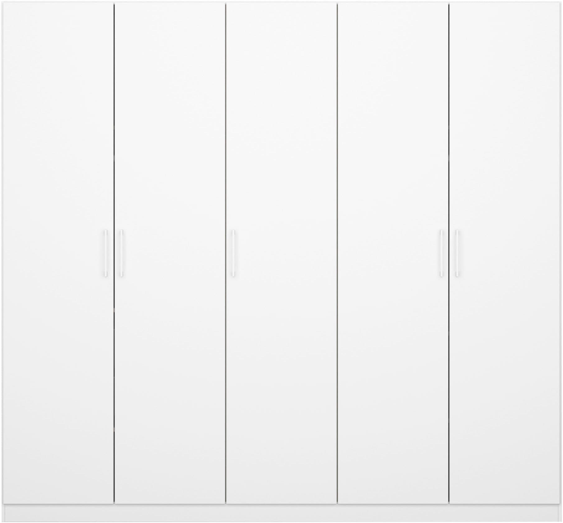 rauch Kleiderschrank »Schrank Mehrzweckschrank Garderobenschrank Schlafzimmer Möbel THOR« 3 verschiedene Ausstattungen BASIC/CLASSIC/PREMIUM (inkl. SOFT-CLOSE),  mit farblich passenden, modernen Metallgriffen MADE IN GERMANY