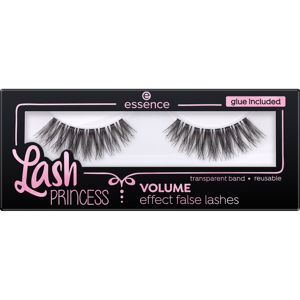 Essence Bandwimpern »Lash PRINCESS VOLUME effect false lashes«, (Set, 3 tlg.)