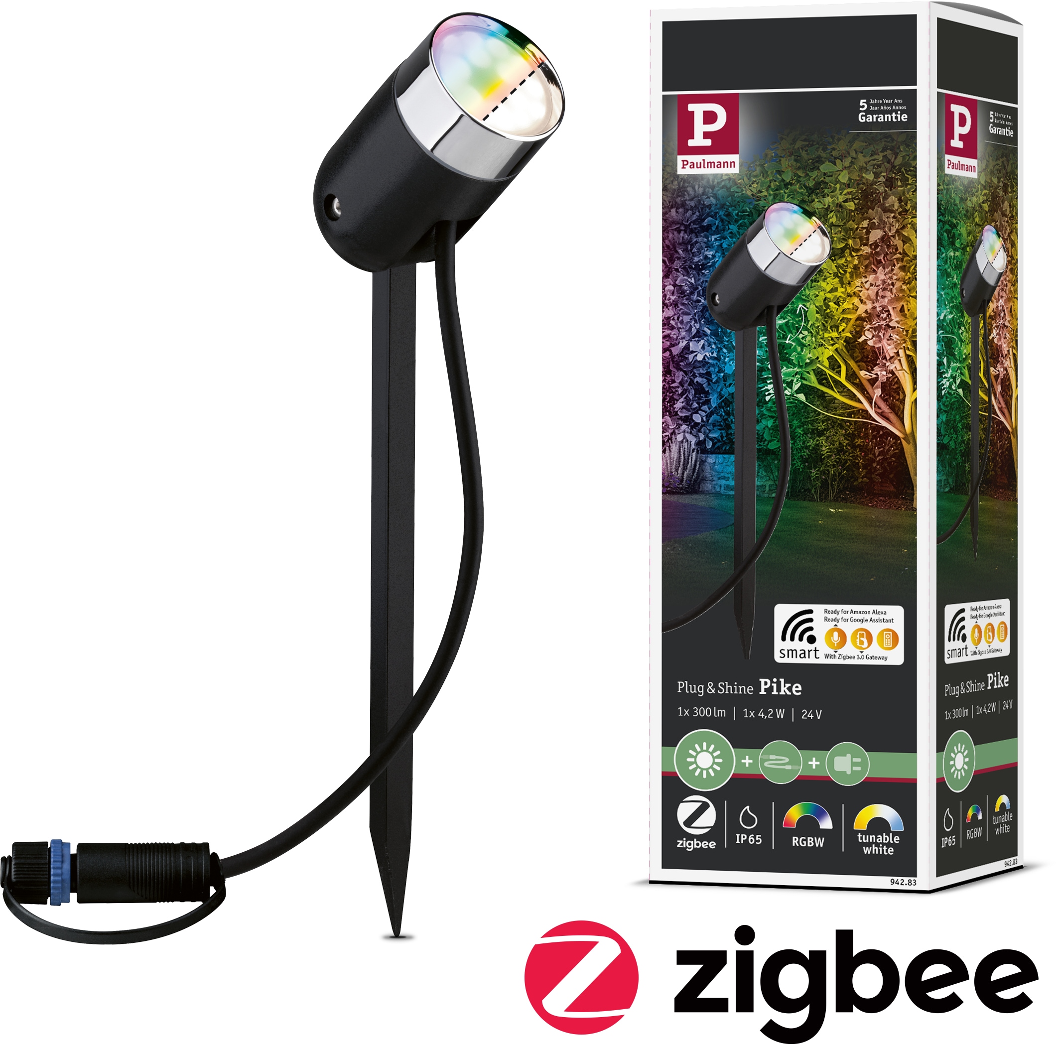 LED Gartenstrahler »Plug & Shine«, 1 flammig, Leuchtmittel LED-Modul | LED fest...