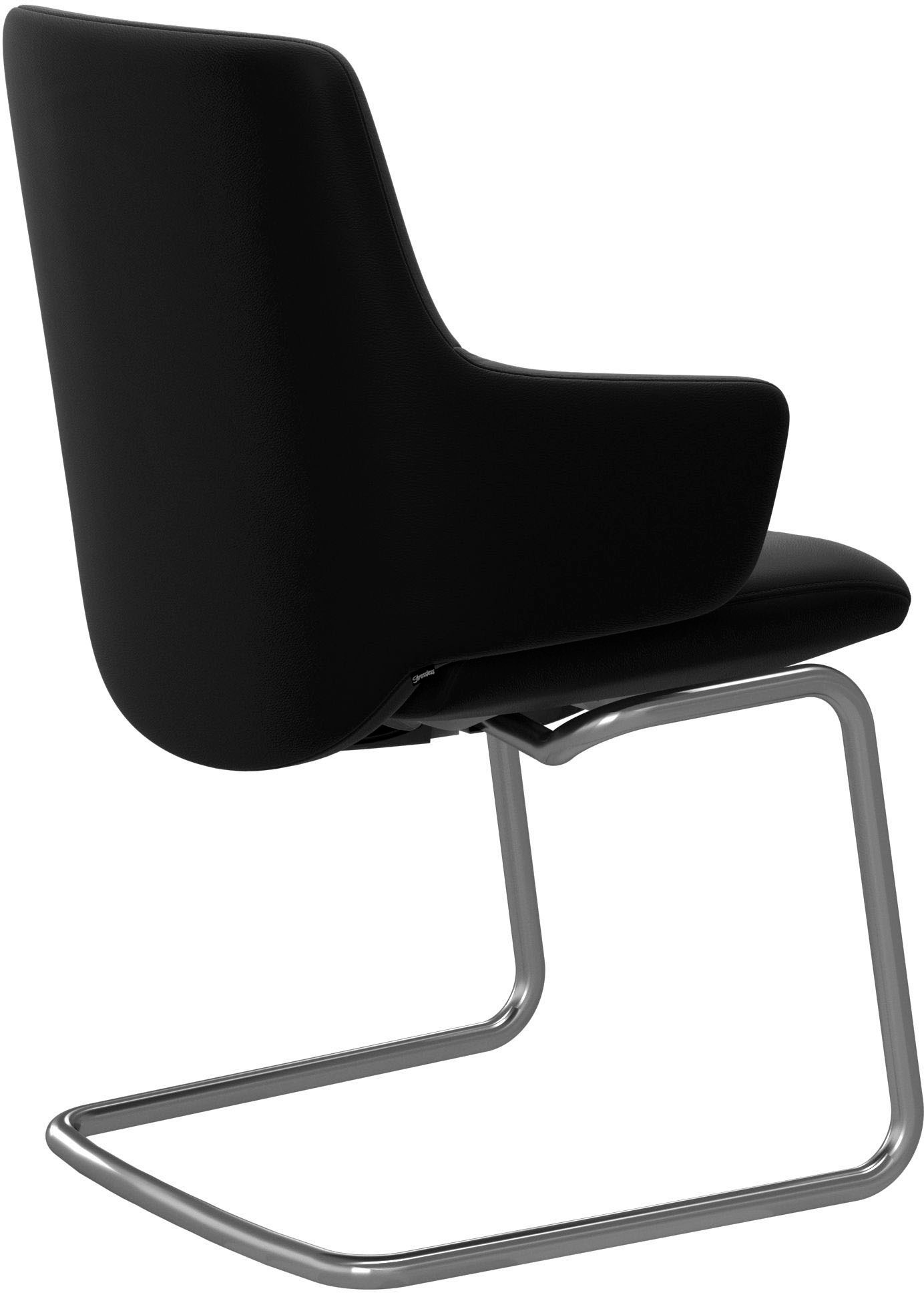 Stressless® Polsterstuhl »Laurel«, Leder PALOMA, Low Back mit Armlehne, Größe L, mit Beinen aus Stahl in Chrom matt