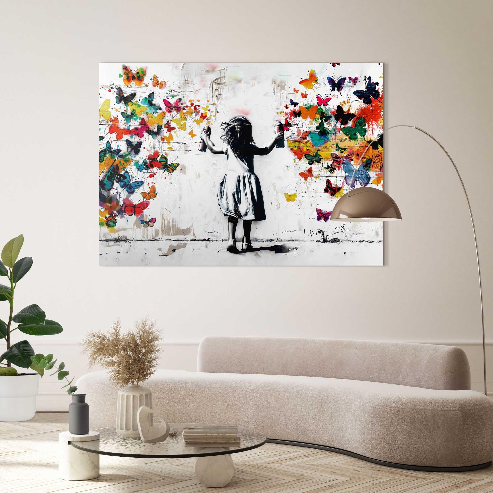 Reinders! Deco-Panel »Graffiti-Blumen«, Teenager Zimmer - Mehrfarbig - MDF - Street Art - 140x100 cm