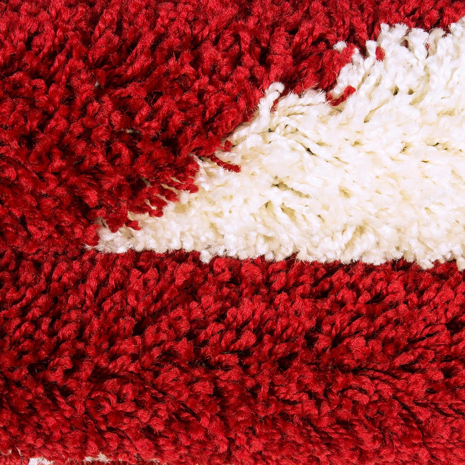 Kinderteppich AYYILDIZ TEPPICHE "Fun 6001" Gr. 10, rot, H:30mm Ø:120cm, Kunstfaser, Teppiche, Kinderteppich, Fußball Design 2