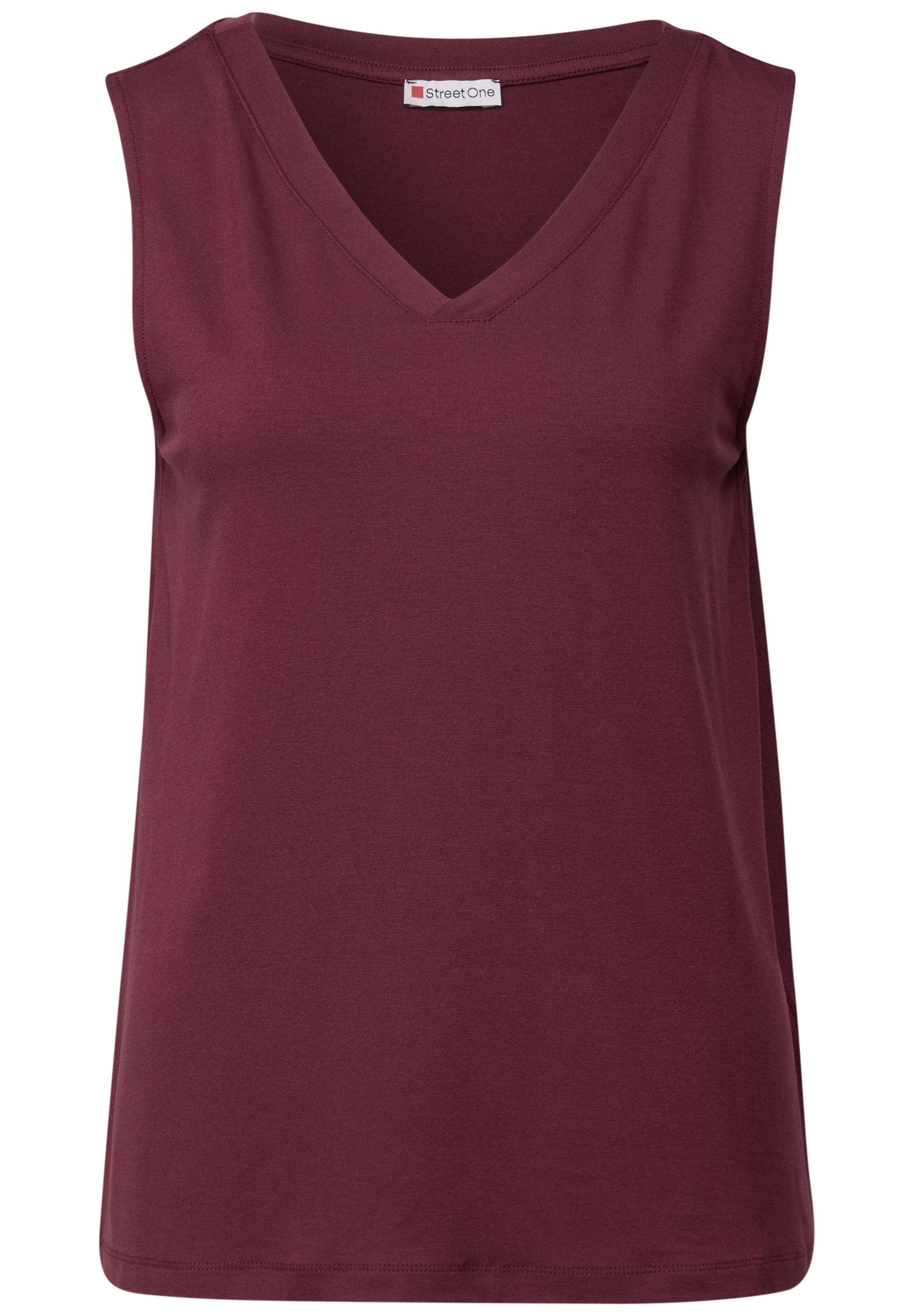 STREET ONE T-Shirt, aus elastischem Materialmix