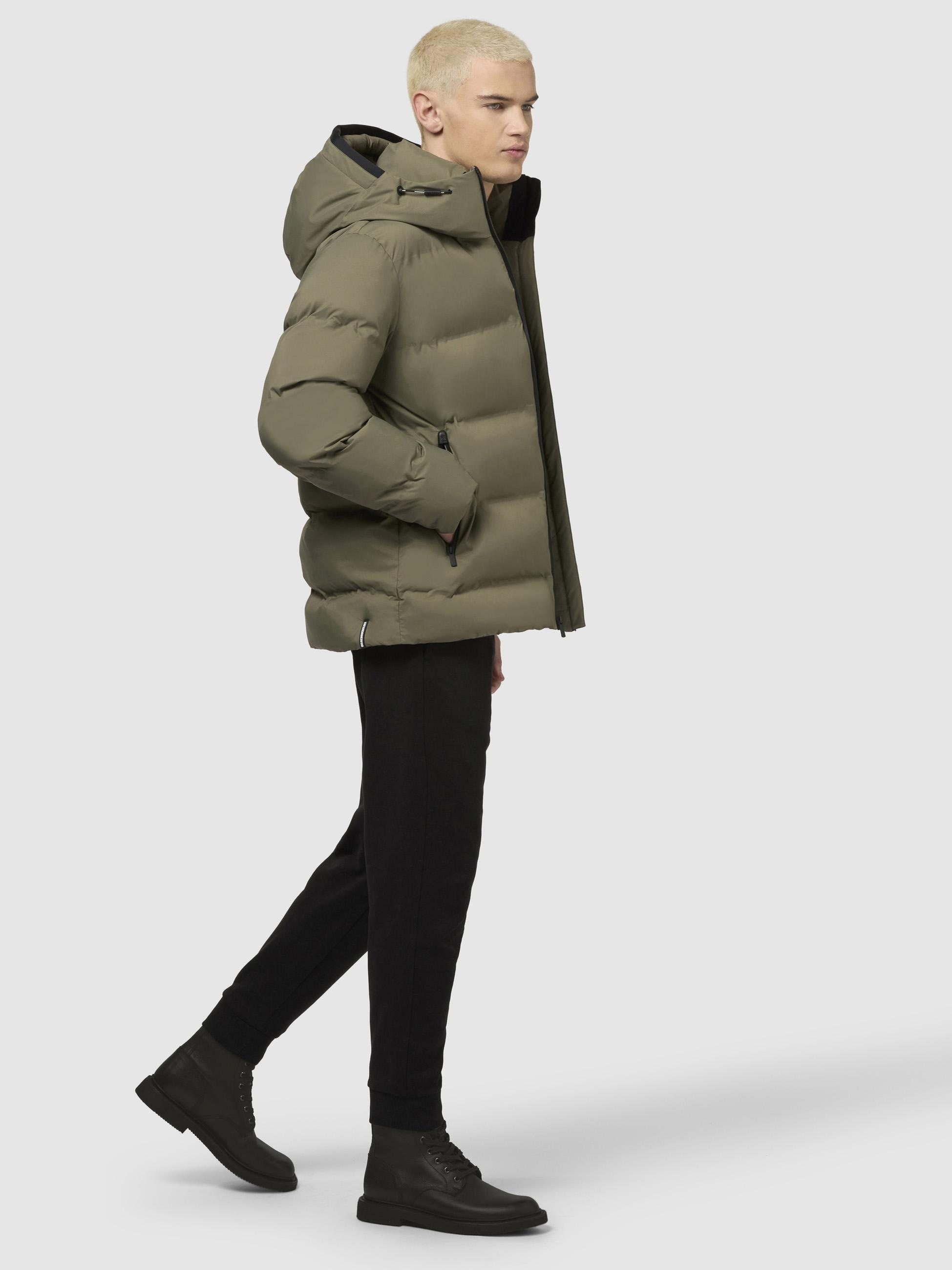 khujo Steppjacke »Silas2«, mit Kapuze, Warme Herren Winterjacke mit großer Kapuze