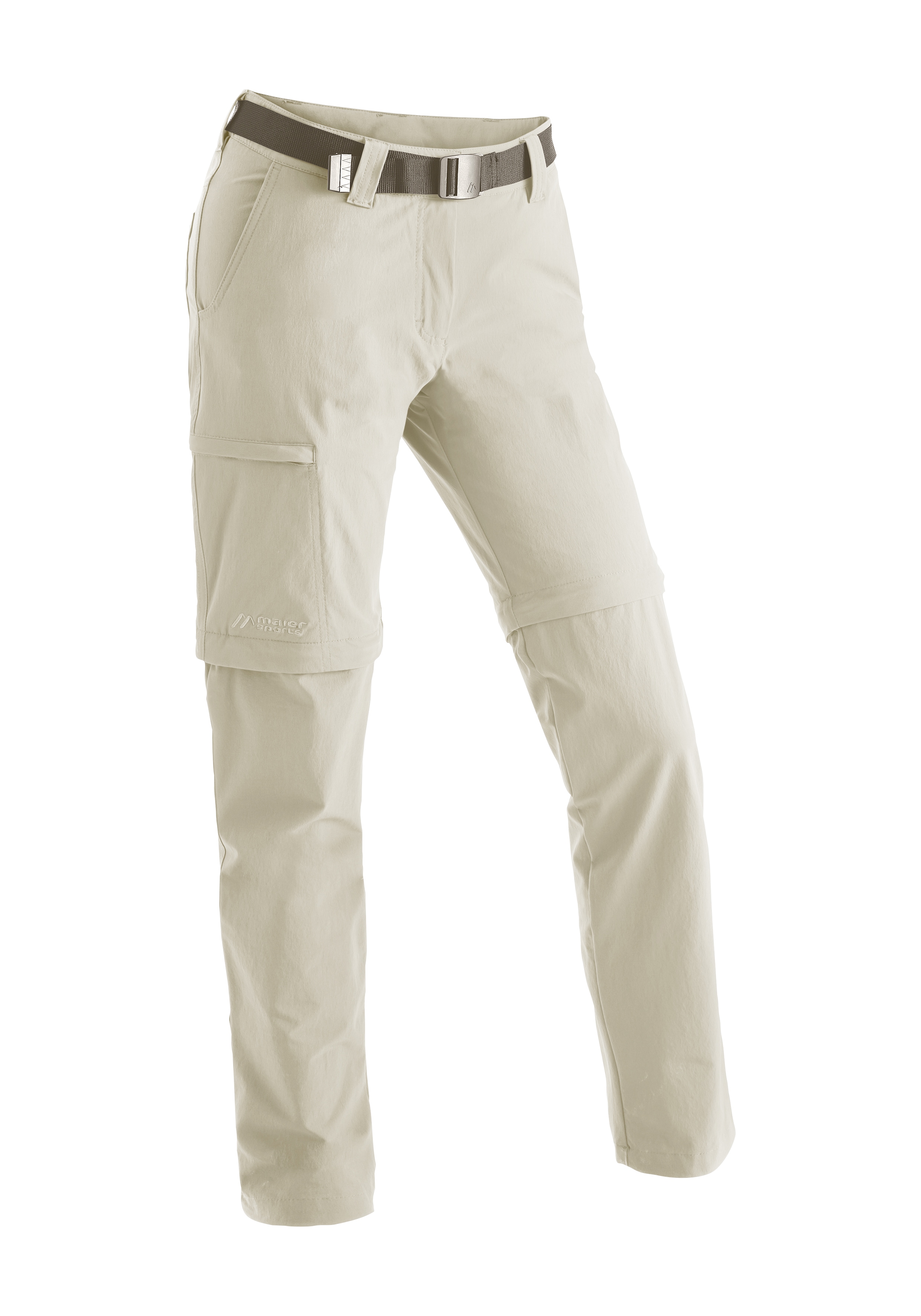 Maier Sports 1100000002199 "Inara slim zip" Damen Zip-Off Wanderhose, atmungsaktive Trekkinghose, Slim Fit