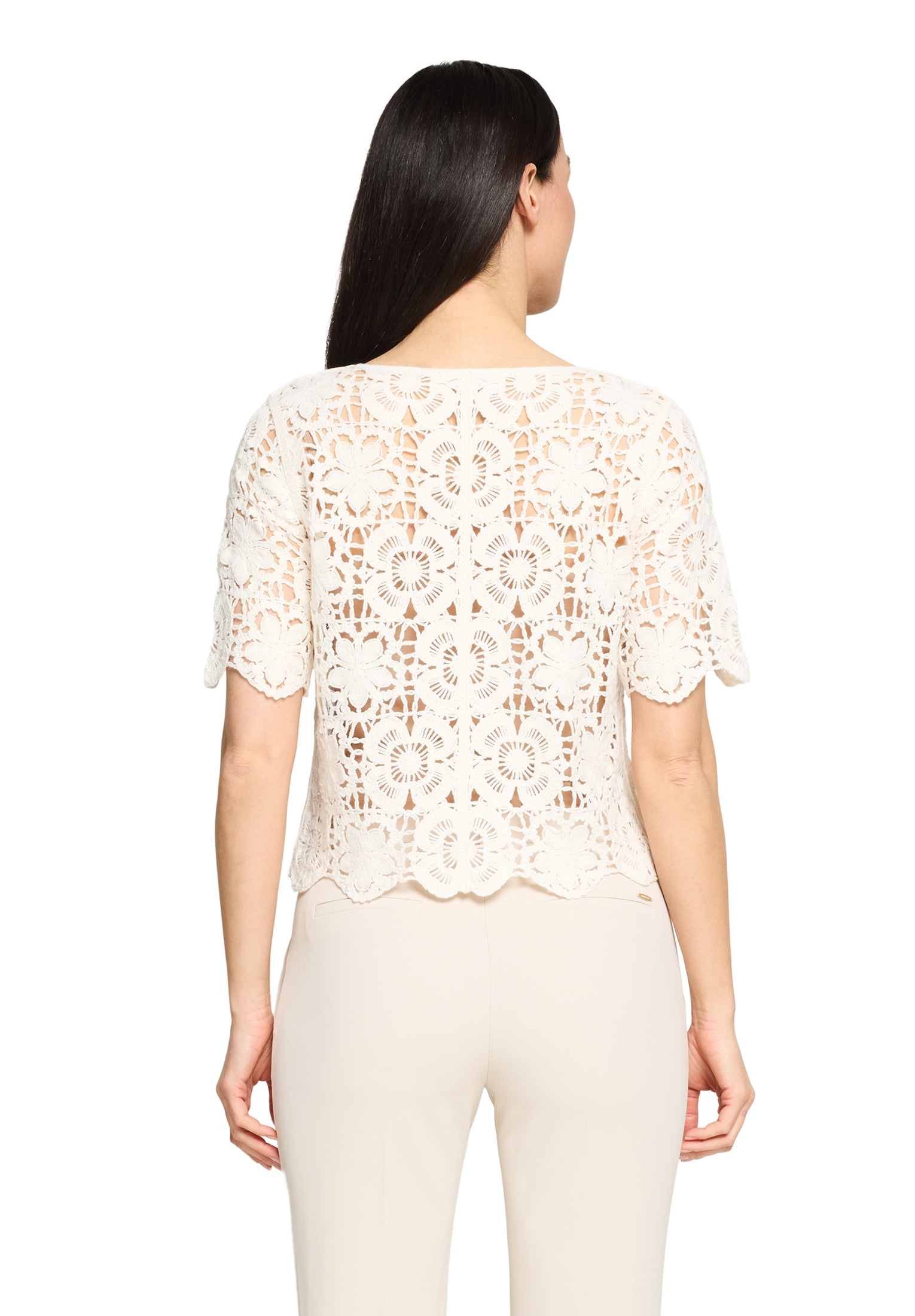 Betty&Co Kurzarmshirt »Damen mit U-Boot-Ausschnitt« 1 tlg.