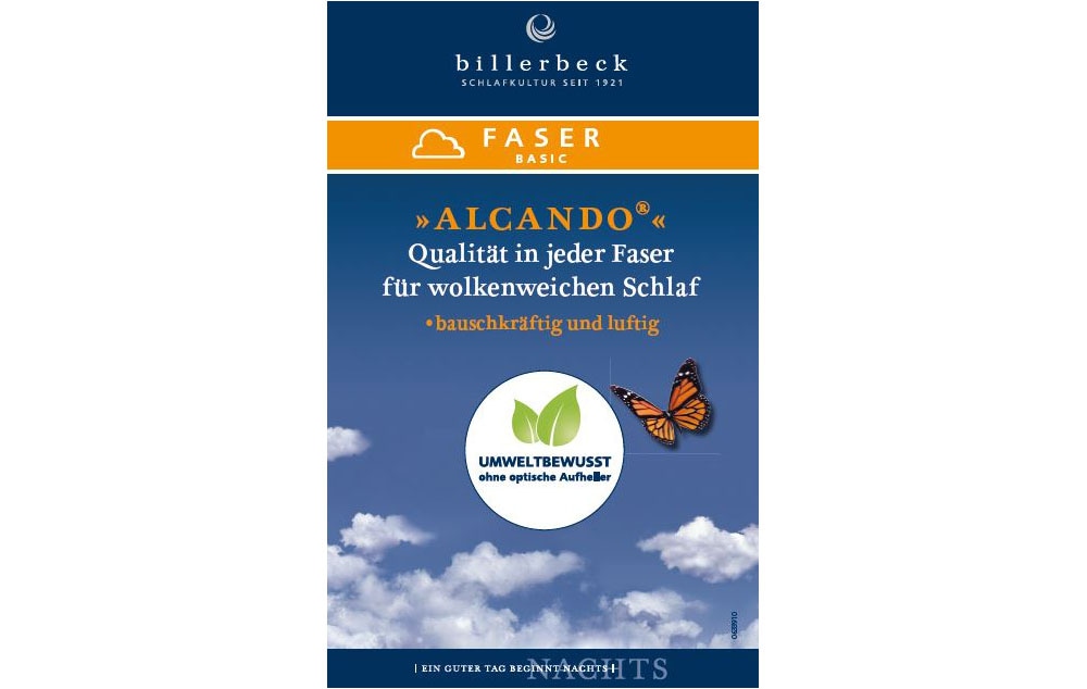 billerbeck Kunstfaserbettdecke »520 ALCANDO®, Bettdecken für Sommer und Winter, Decke« leicht Füllung 100PolyesterAIRSOFT-Hohlfaser 1 Stk. tlg. Die strapazierfähige und kuschelige Faserdecke