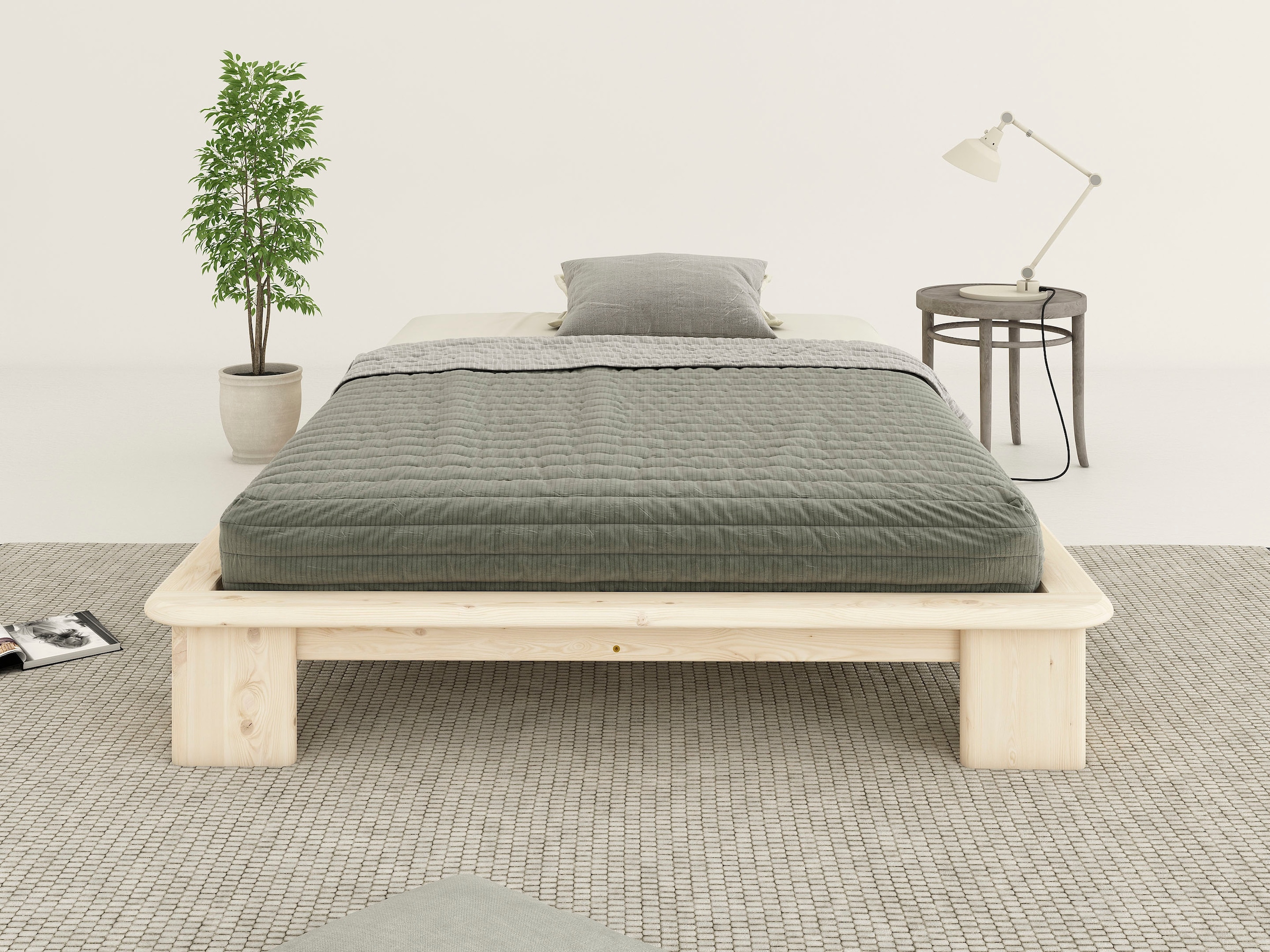 OTTO home Futonbett "Peregrin, Bett, Bettgestell, Massivholzbett" inklusive günstig online kaufen