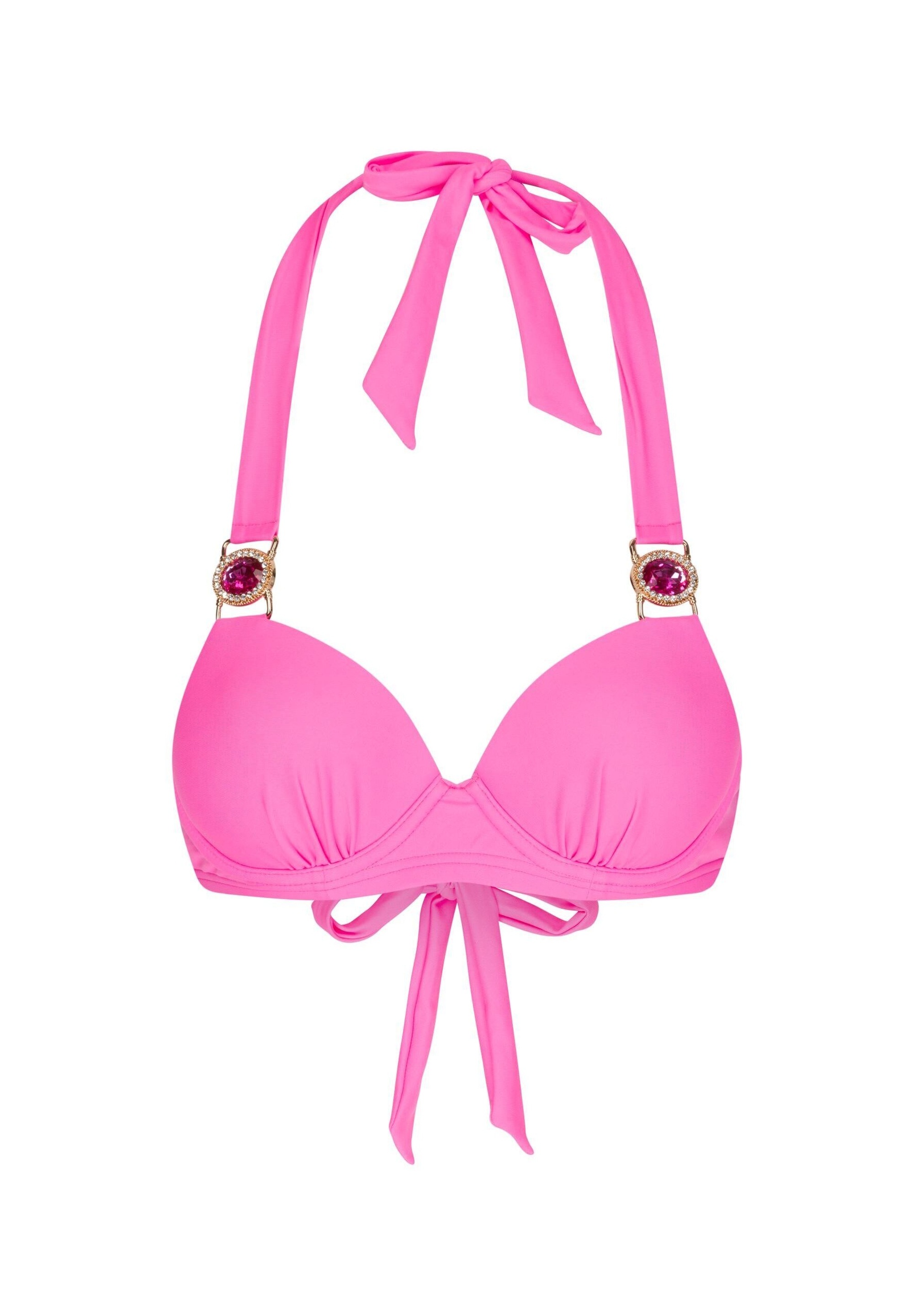 Moda Minx Triangel-Bikini-Top "Amour", (1 St.), mit stilvollem Steinbesatz günstig online kaufen