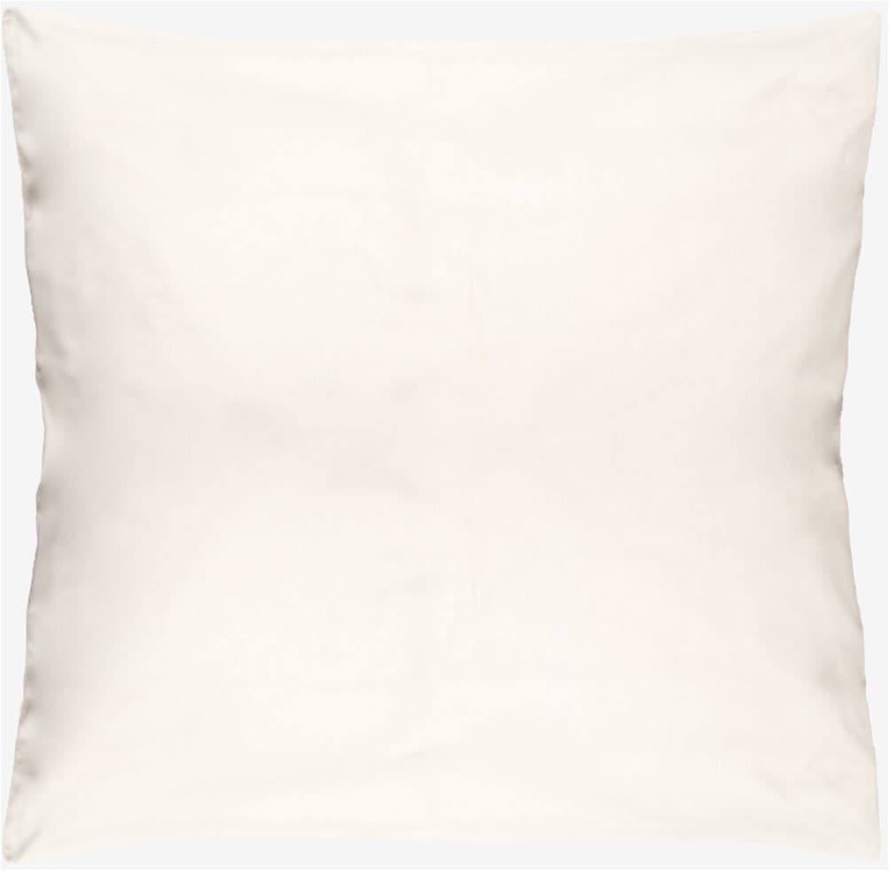 Wolkenfeld Kissenbezug "Mako-Satin Baumwolle Kopfkissenbezug - Premium Kissenbezug" Größe 80x80 und 40x80 cm; versteckter Reißverschluss