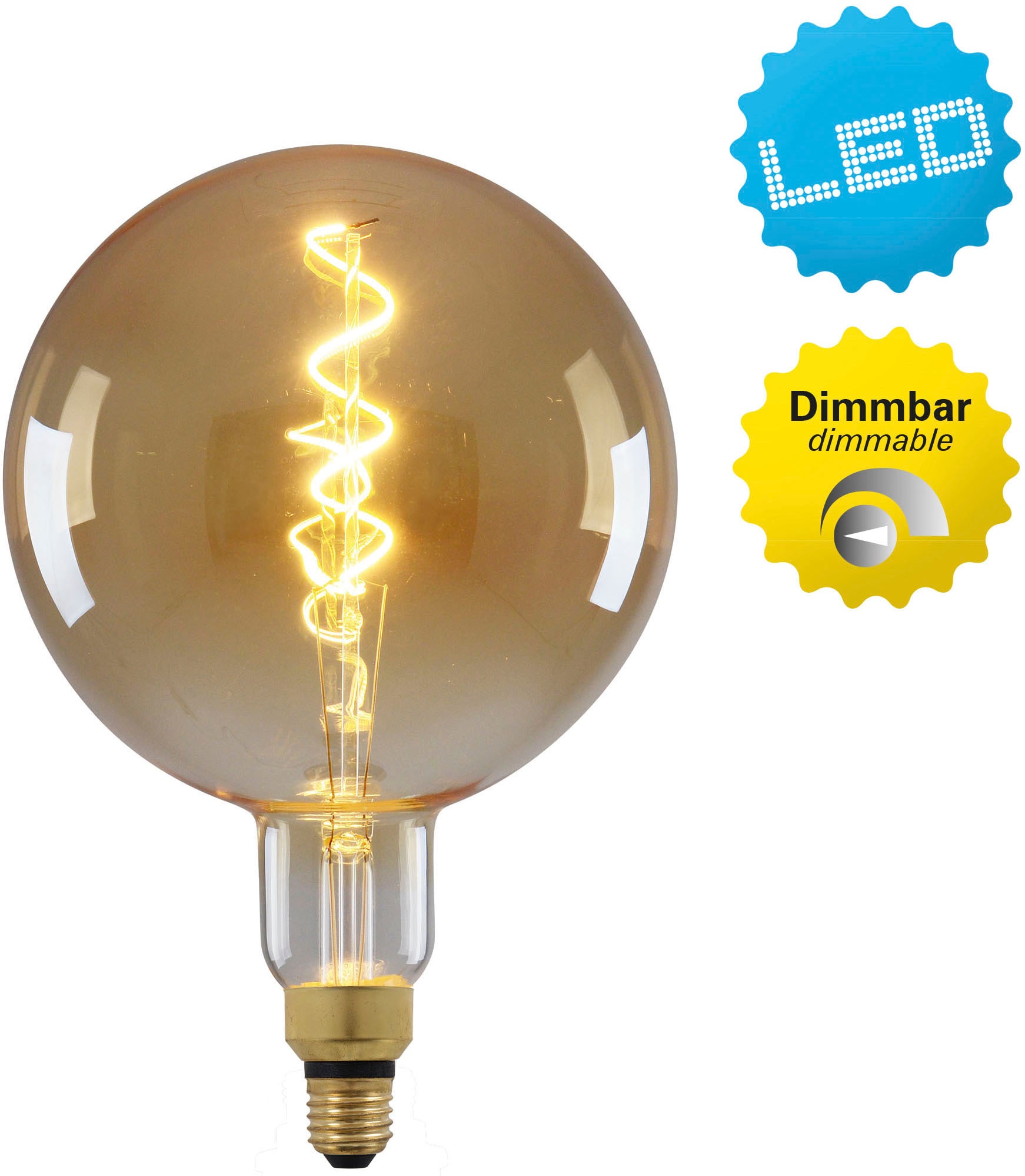 Paulmann LED-Leuchtmittel »E27 Goldlicht dimmbar Vintage AGL 6W dimmbar  Vintage AGL 6W«, 1 St., Extra-Warmweiß bestellen | BAUR
