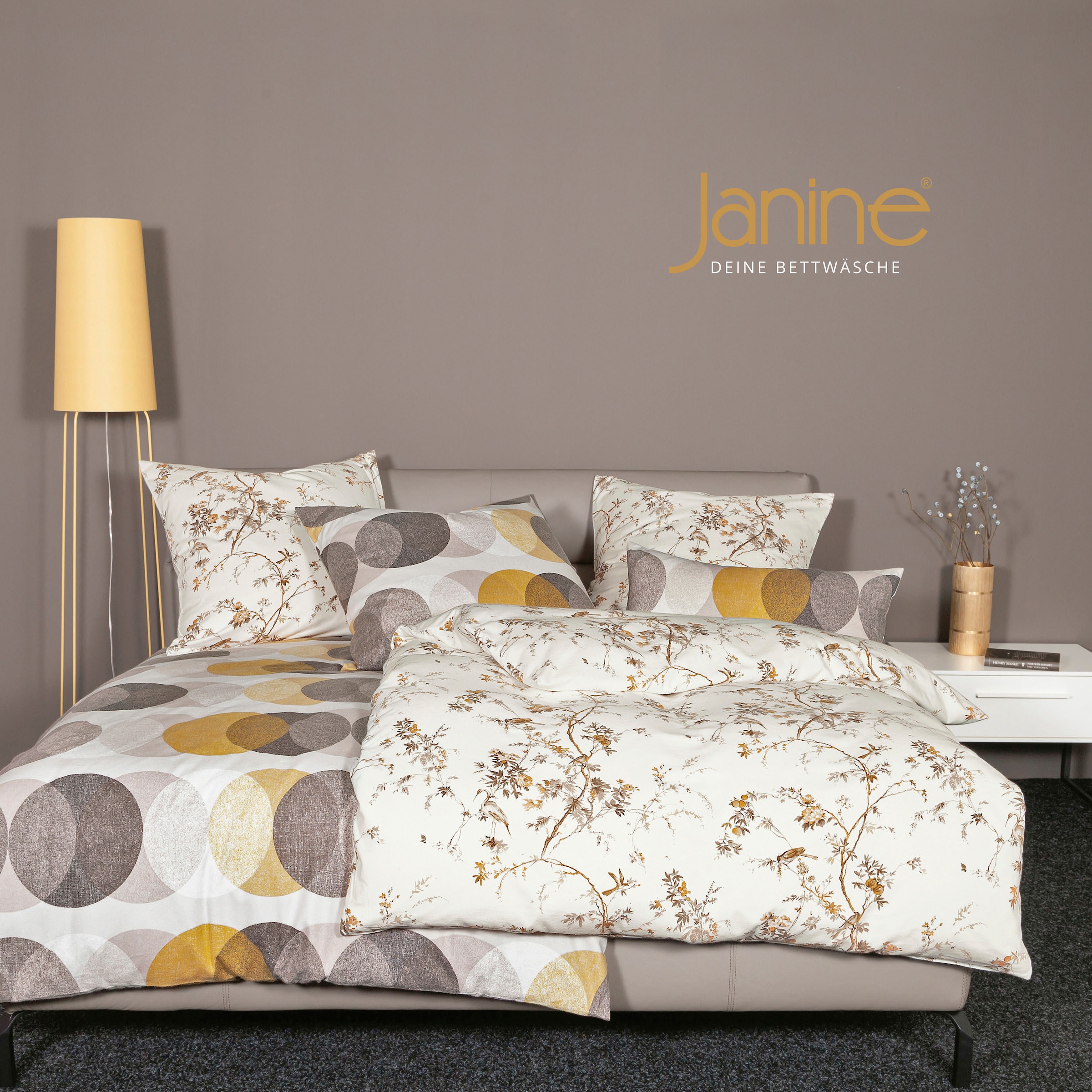 Janine Bettwäsche »Chinchilla S78062 06«, mit Reißverschluss