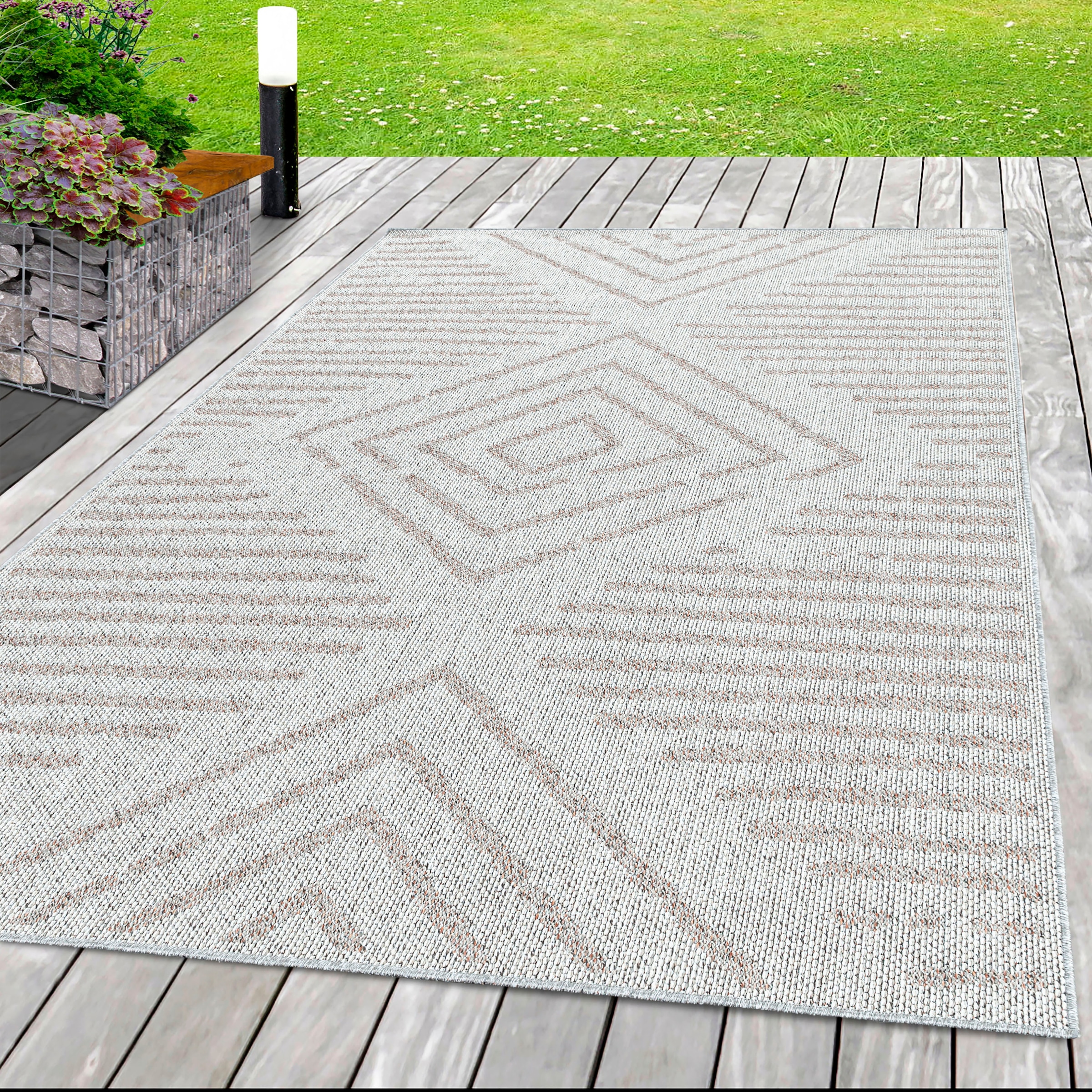 Teppich »ARUBA 4902«, rechteckig, Pflegeleicht, Modern, In- und Outdoor geeignet